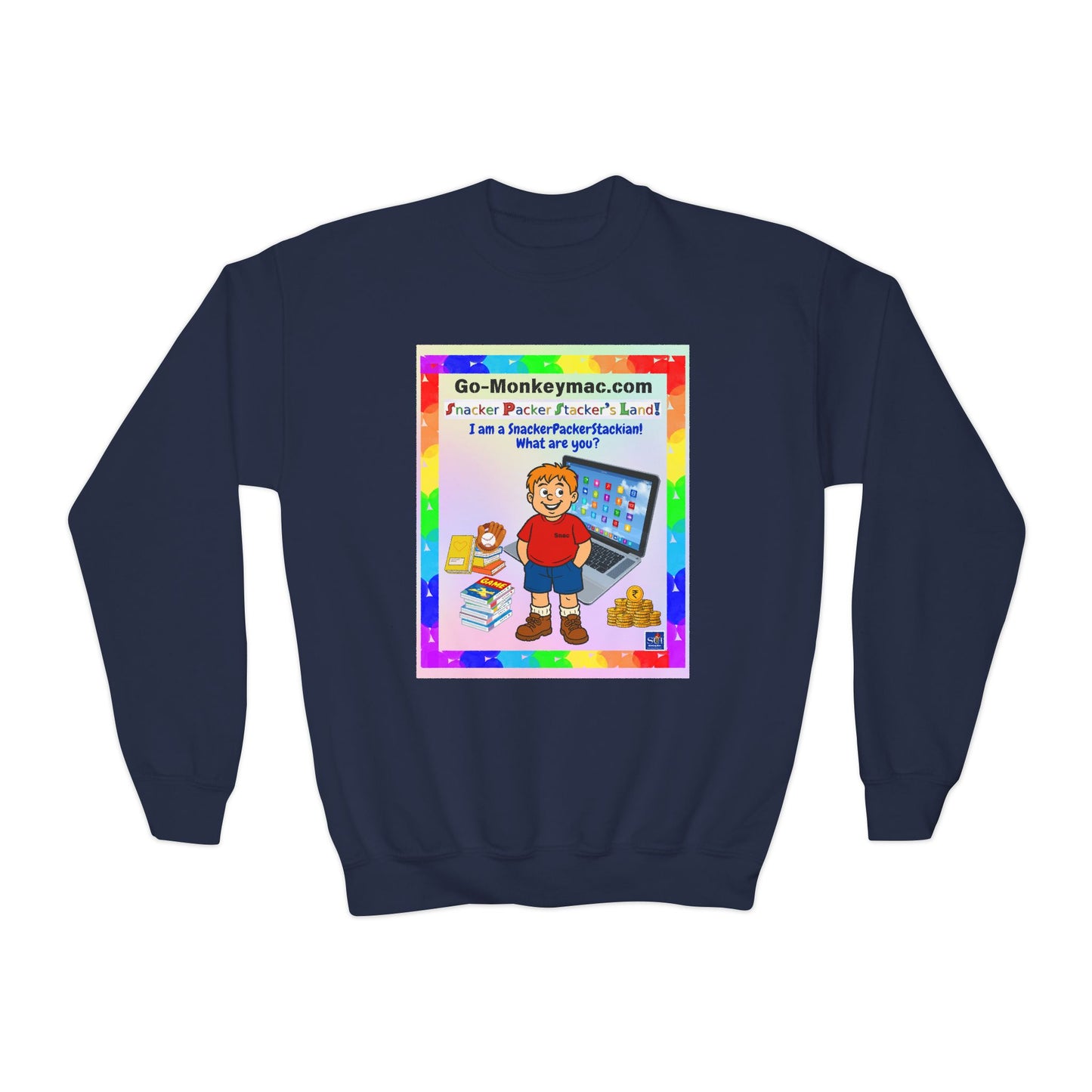 Youth Crewneck Sweatshirt - Inspirational Design for Kids