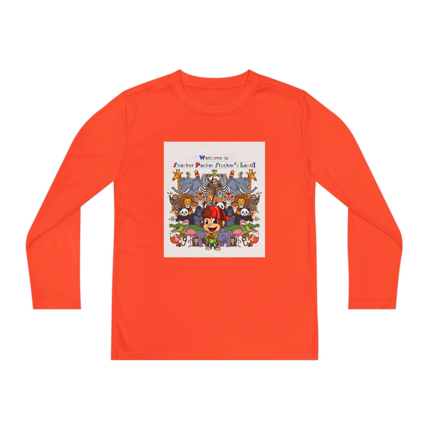 Youth Long Sleeve Tee with Colorful Animal Parade Graphic, Kids T-Shirt, Fun Kids Wear, Playful Graphic Tee, Cute Animal Print Shirt, [...]