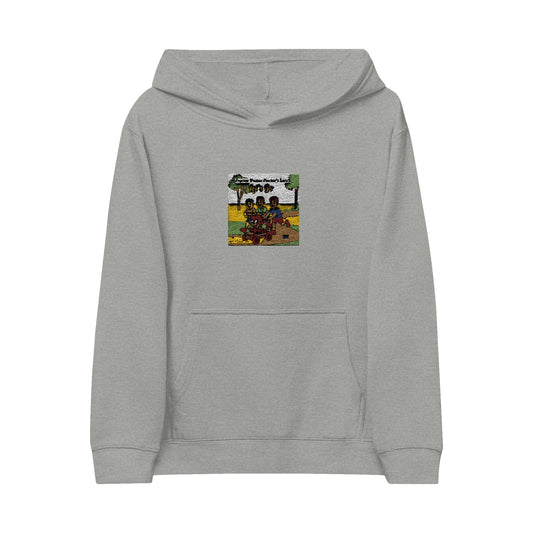 Kids Embroidered Fleece Hoodie - Cozy Art-Inspired Style