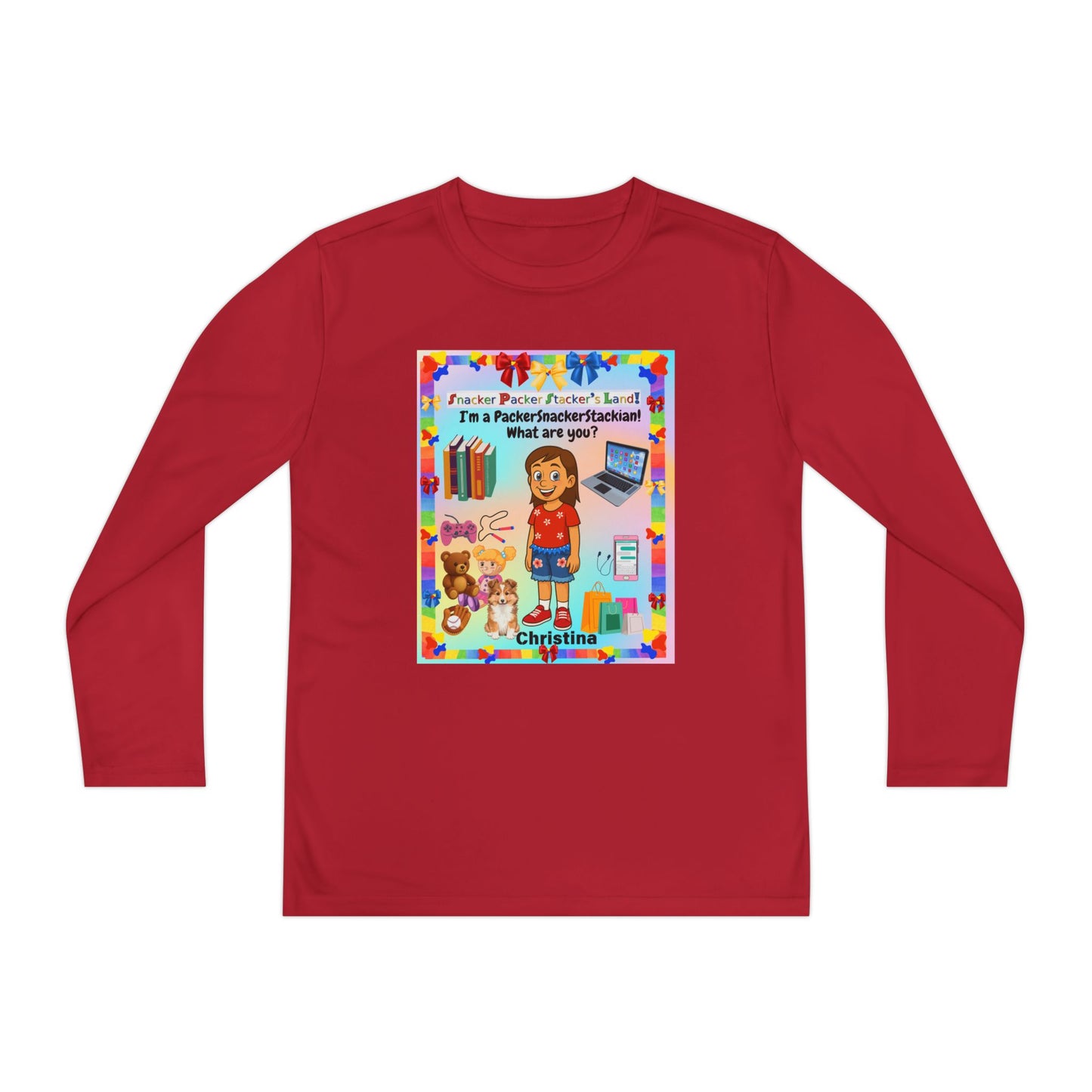 Youth Long Sleeve Tee — I’m a" PackerSnackerStackian!"  What are you?