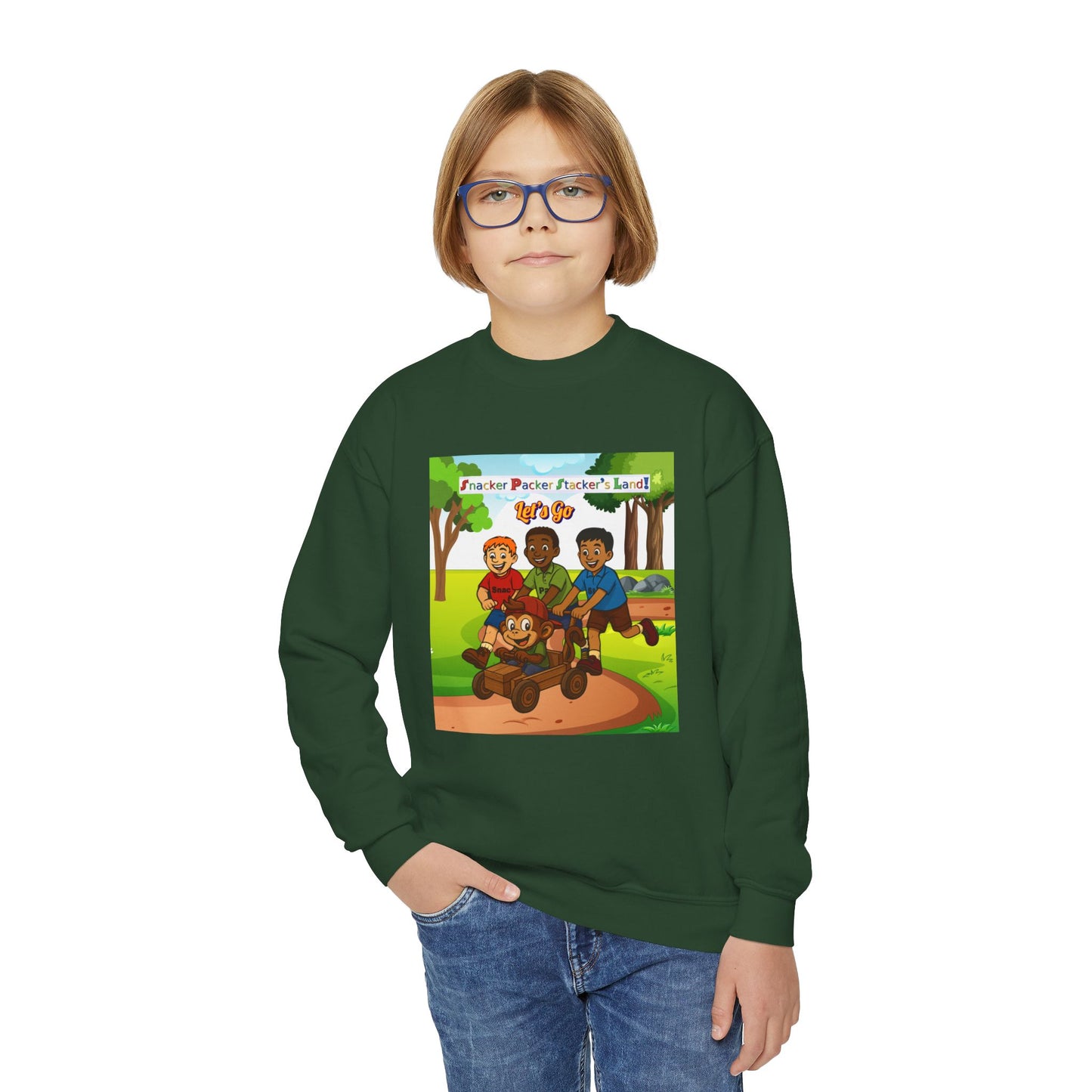 Youth Crewneck Sweatshirt - Fun Outdoor Adventure Design, Perfect Gift for Kids, Birthday Gift, Cozy Wardrobe Essential, Perfect for [...]