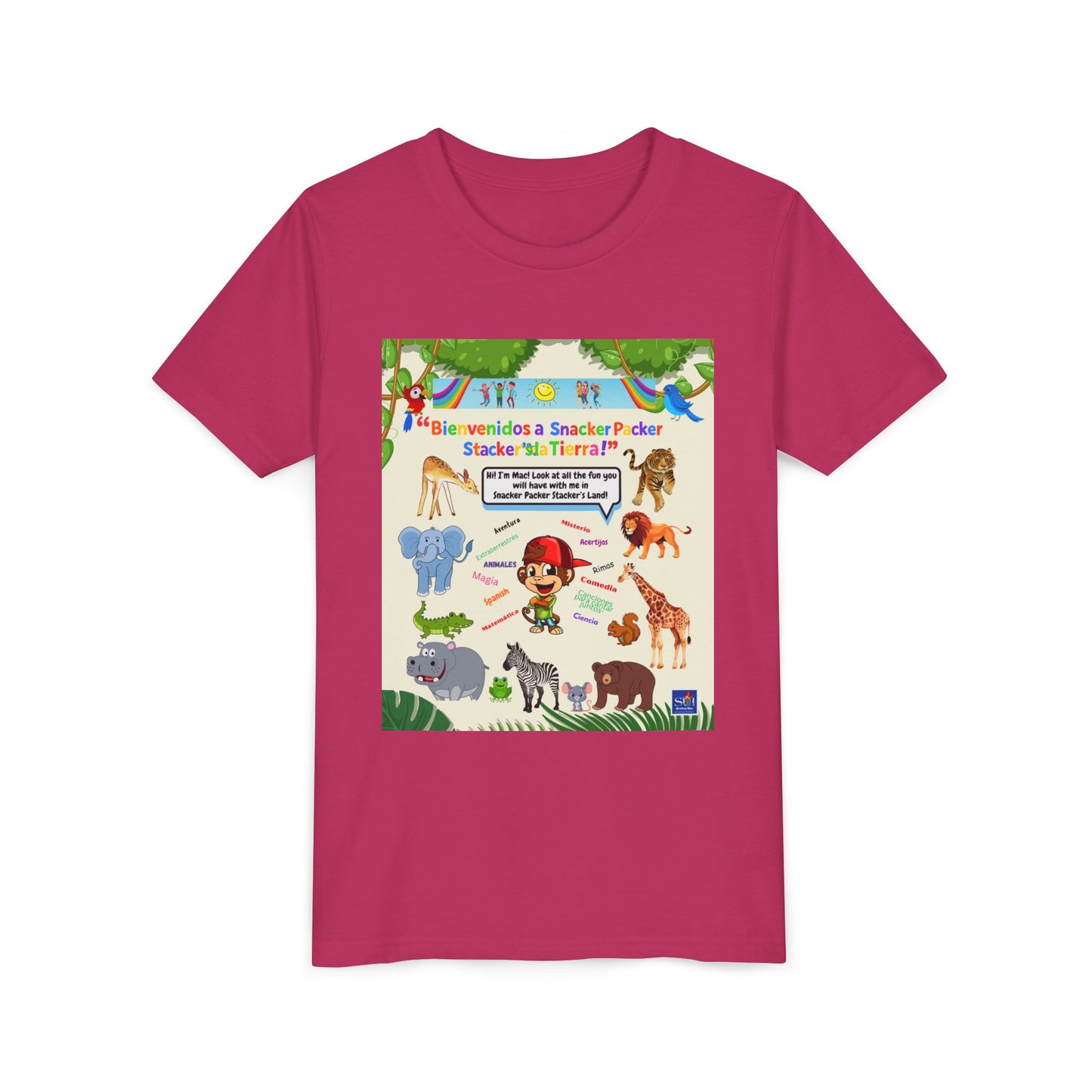 Youth Tee - (Spanish) —Safari de animales,  Zoologico