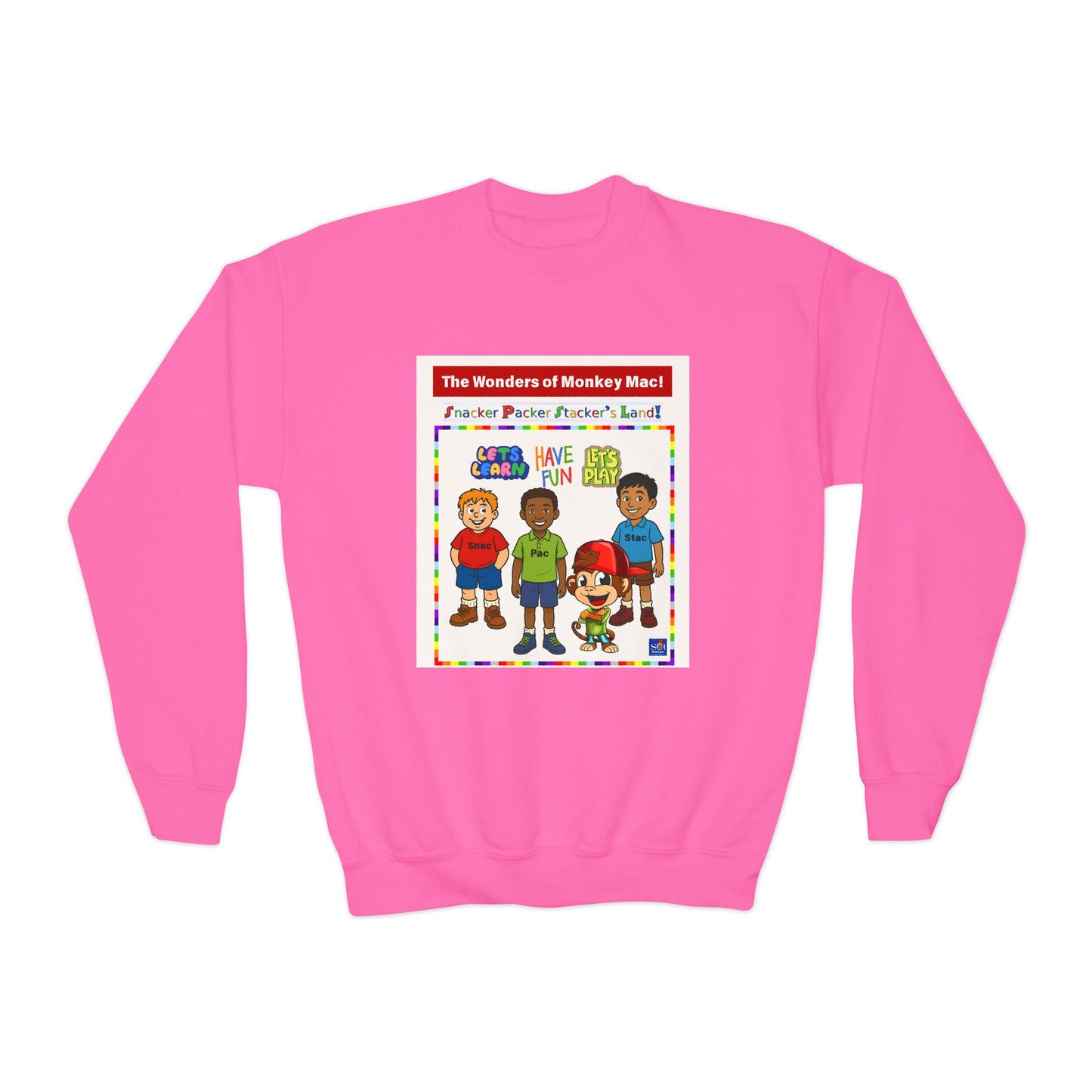 Youth Crewneck Sweatshirt - Welcome to Fun Land Design