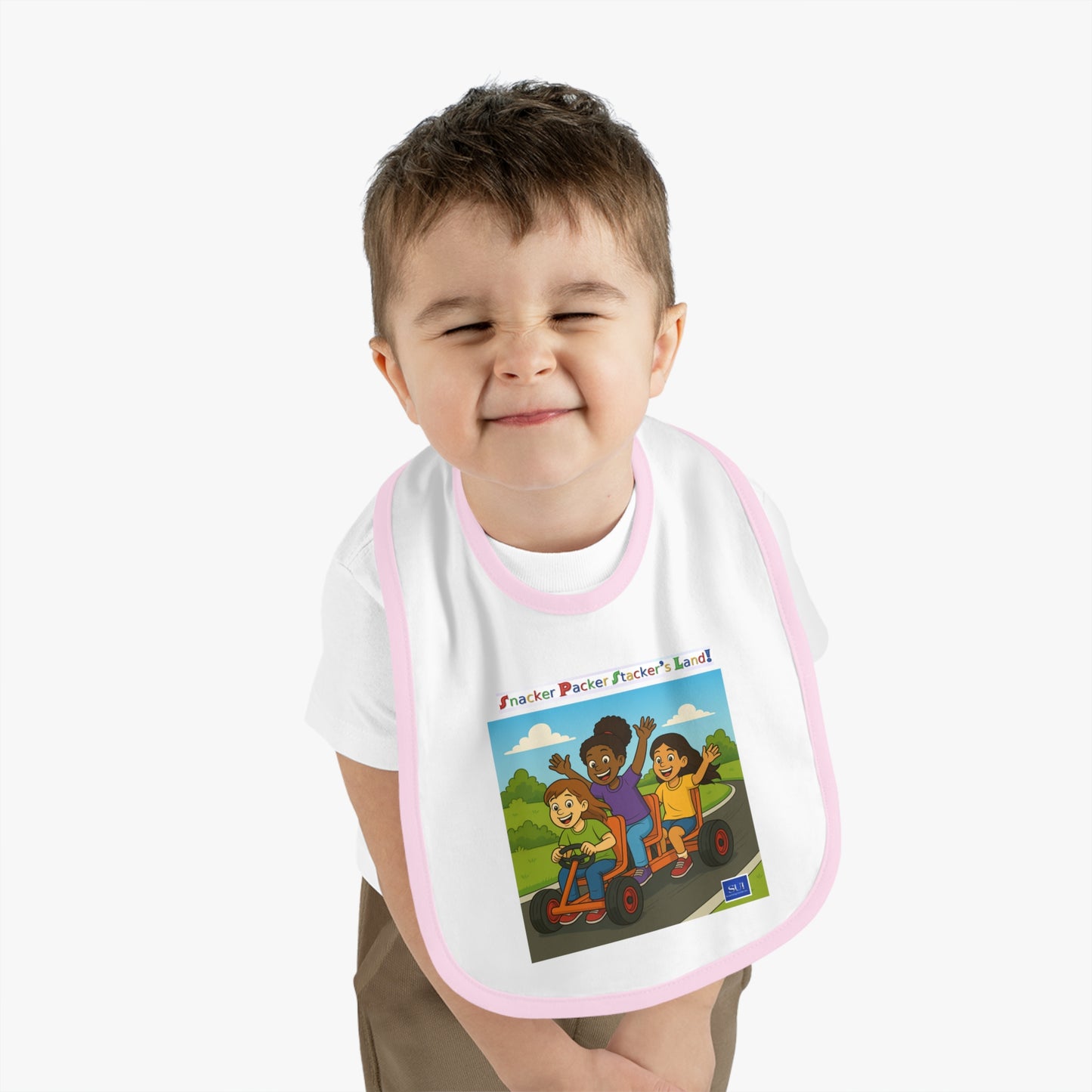 Playful Kids' Jersey Bib with Fun Design