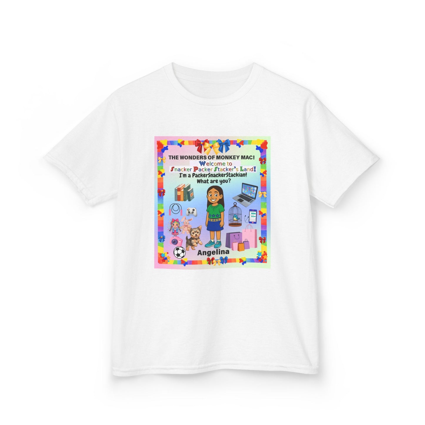 Youth Long Sleeve Tee — Personalized 'Angelina' Birthday/School Celebration Design