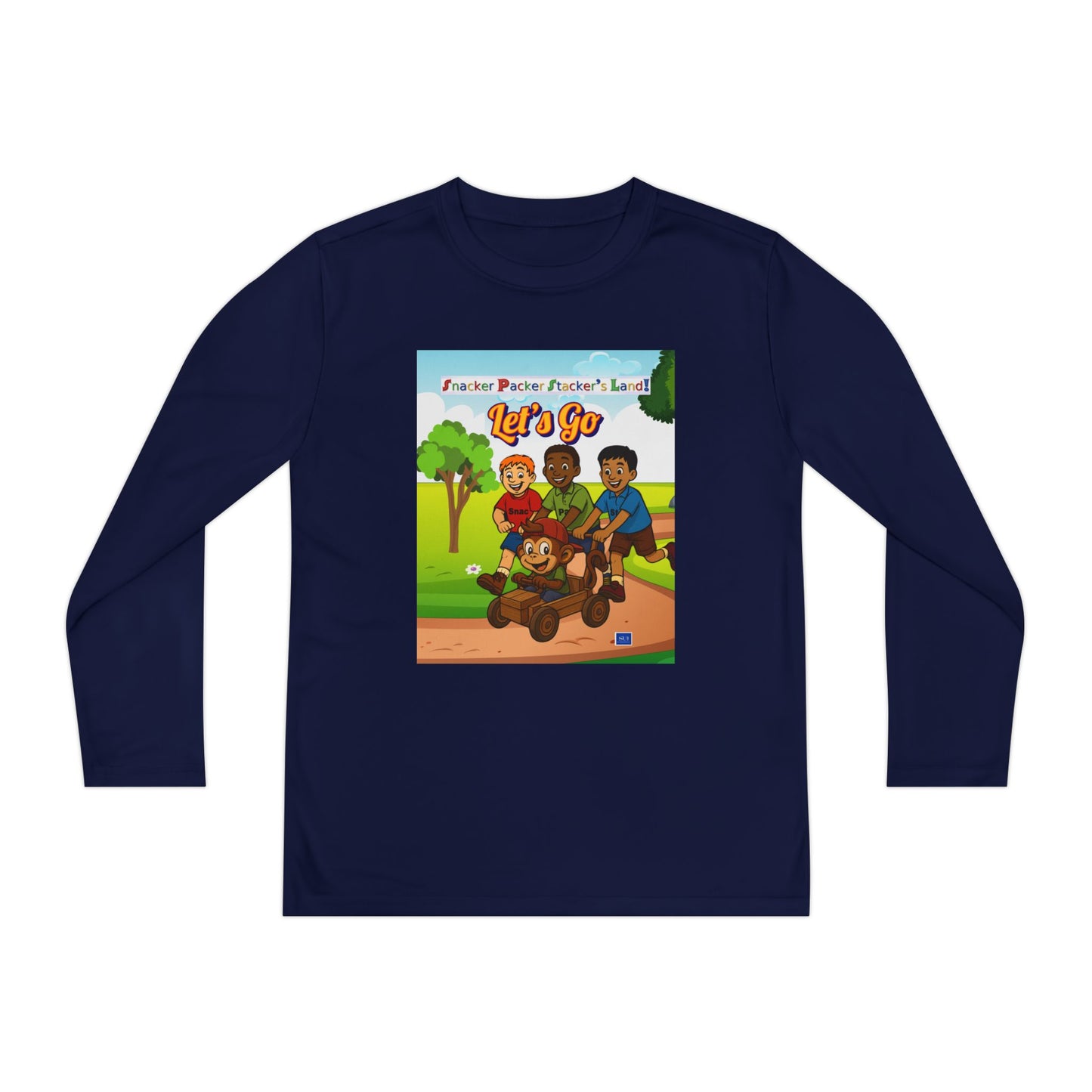 Youth Long Sleeve Graphic Tee - Let's Go Adventure Shirt