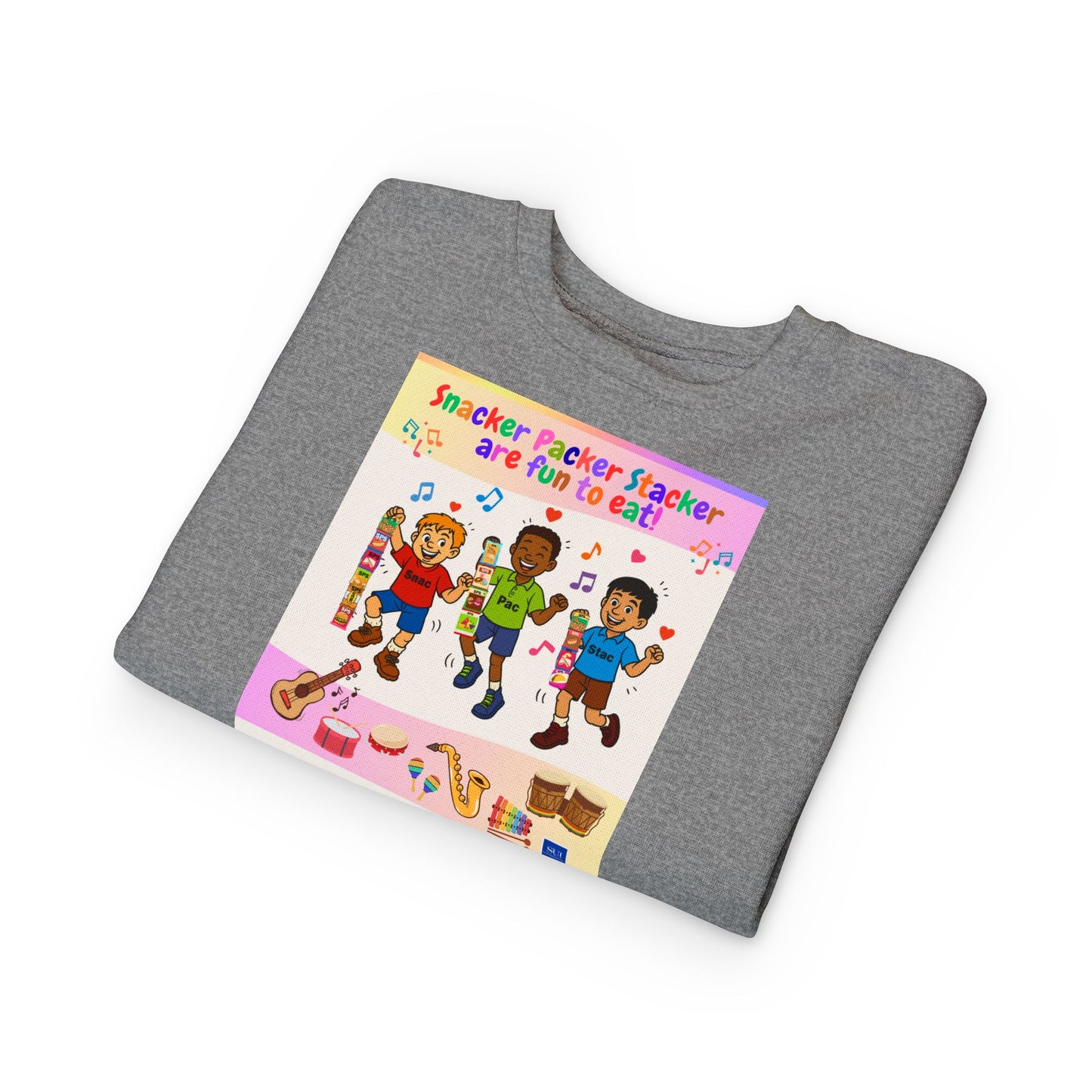 Toddler Fun Sweatshirt with Snack Packer Design