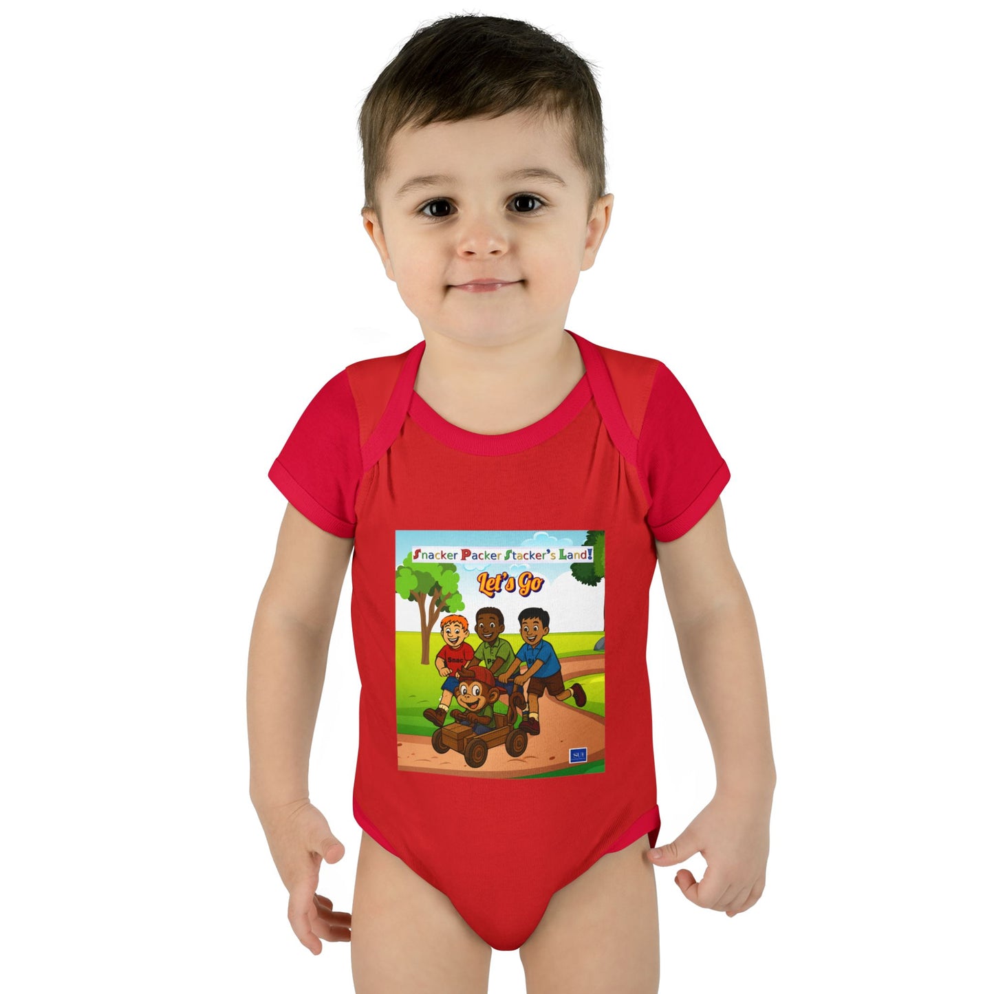 Cute Cartoon Adventure Infant Bodysuit – Perfect for Playtime