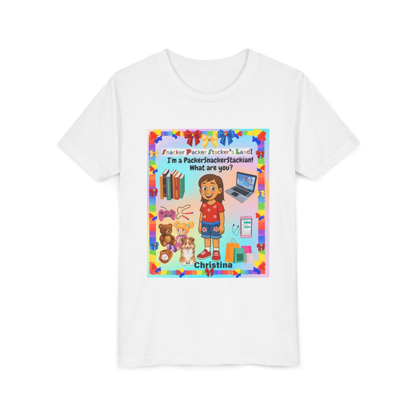 Youth Tee — Personalized "I'm a Packer/Sacker/Stackin' What are you?" Cartoon Kid Shirt