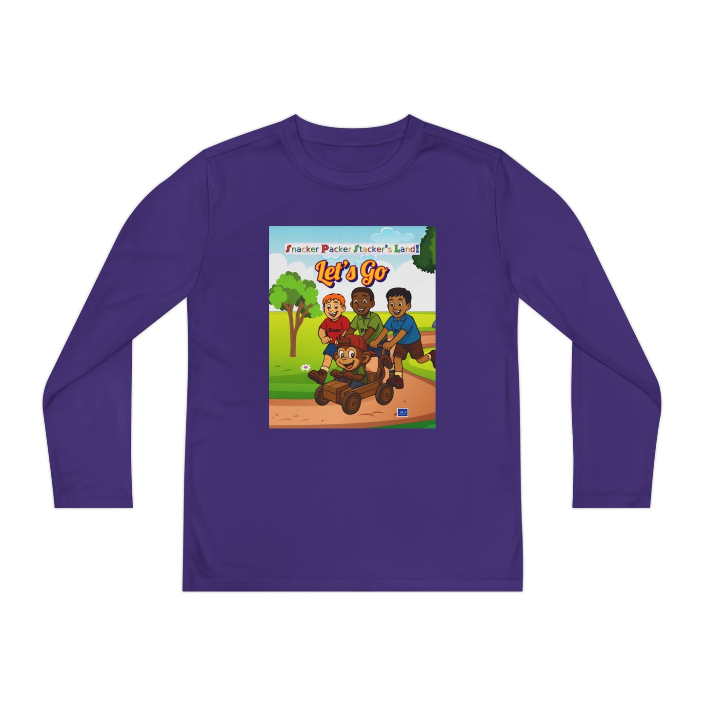 Youth Long Sleeve Graphic Tee - Let's Go Adventure Shirt