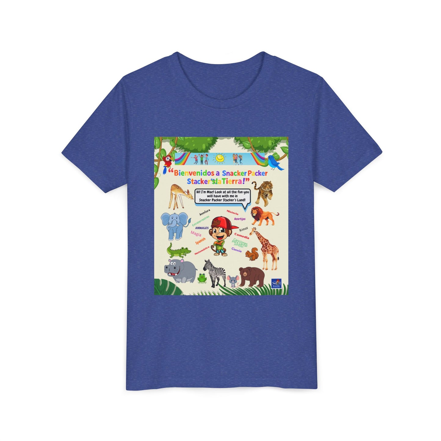 Youth Tee - (Spanish) —Safari de animales,  Zoologico