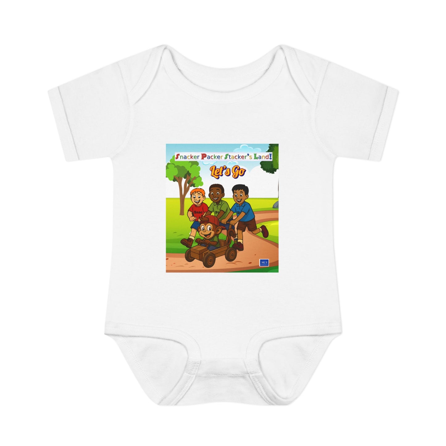 Cute Cartoon Adventure Infant Bodysuit – Perfect for Playtime
