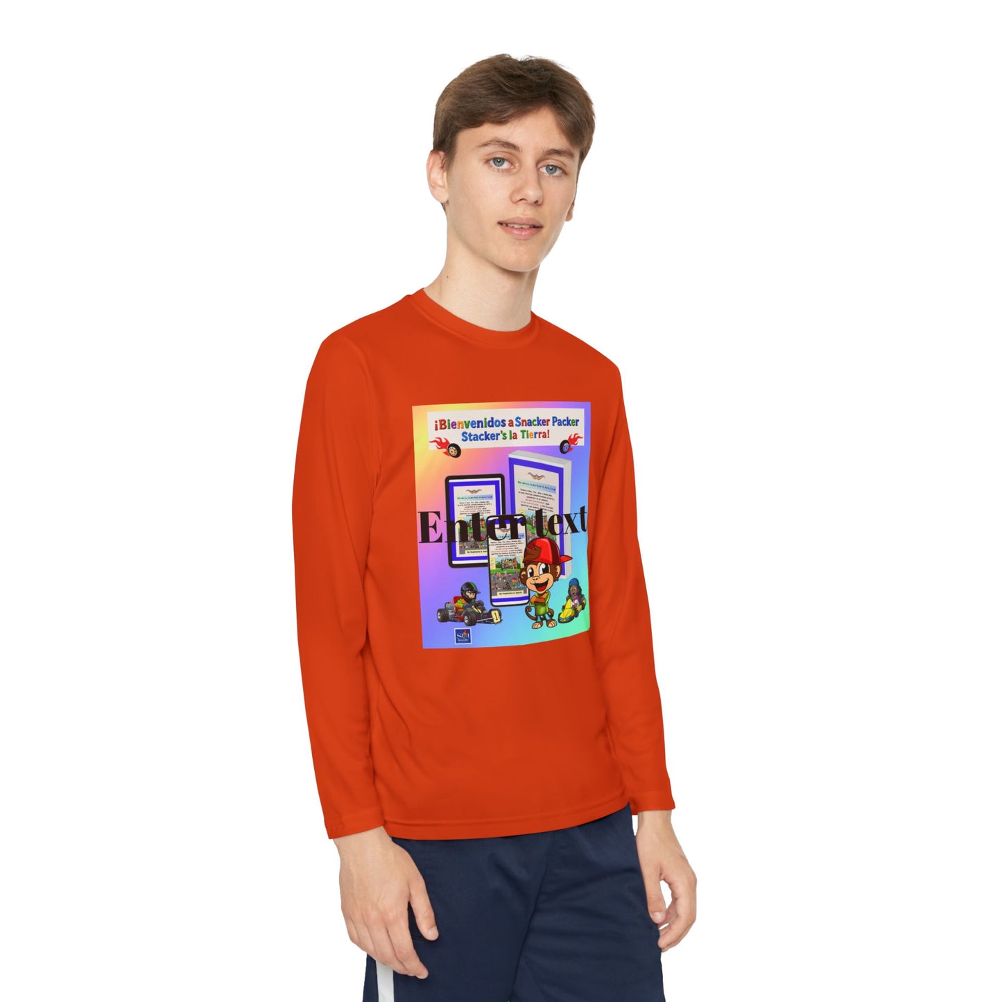 Youth Long Sleeve Tee — 'Bienvenido a Snacker Packer Stacker's' ¡Un mundo de diversión y aventura!