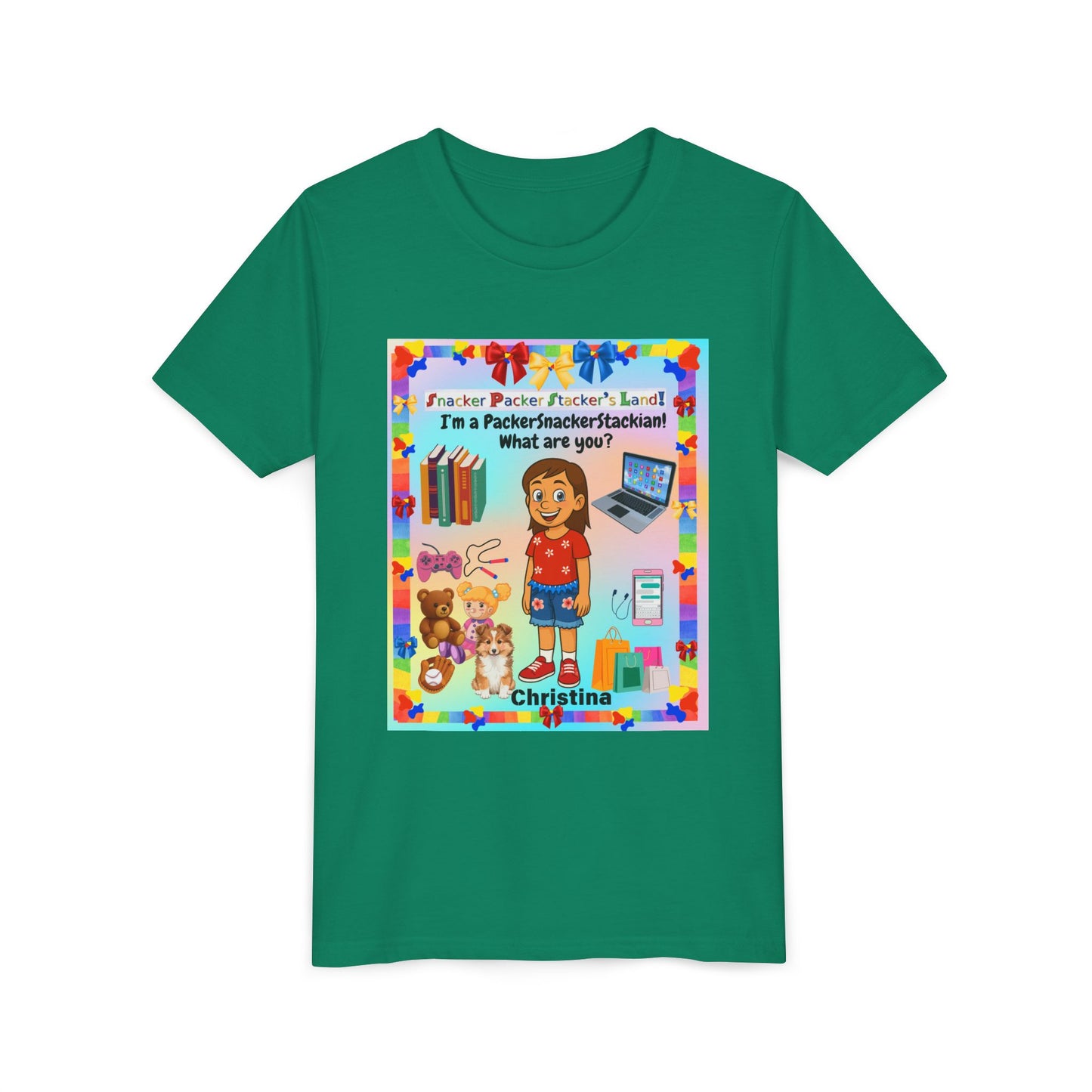 Youth Tee — Personalized "I'm a Packer/Sacker/Stackin' What are you?" Cartoon Kid Shirt