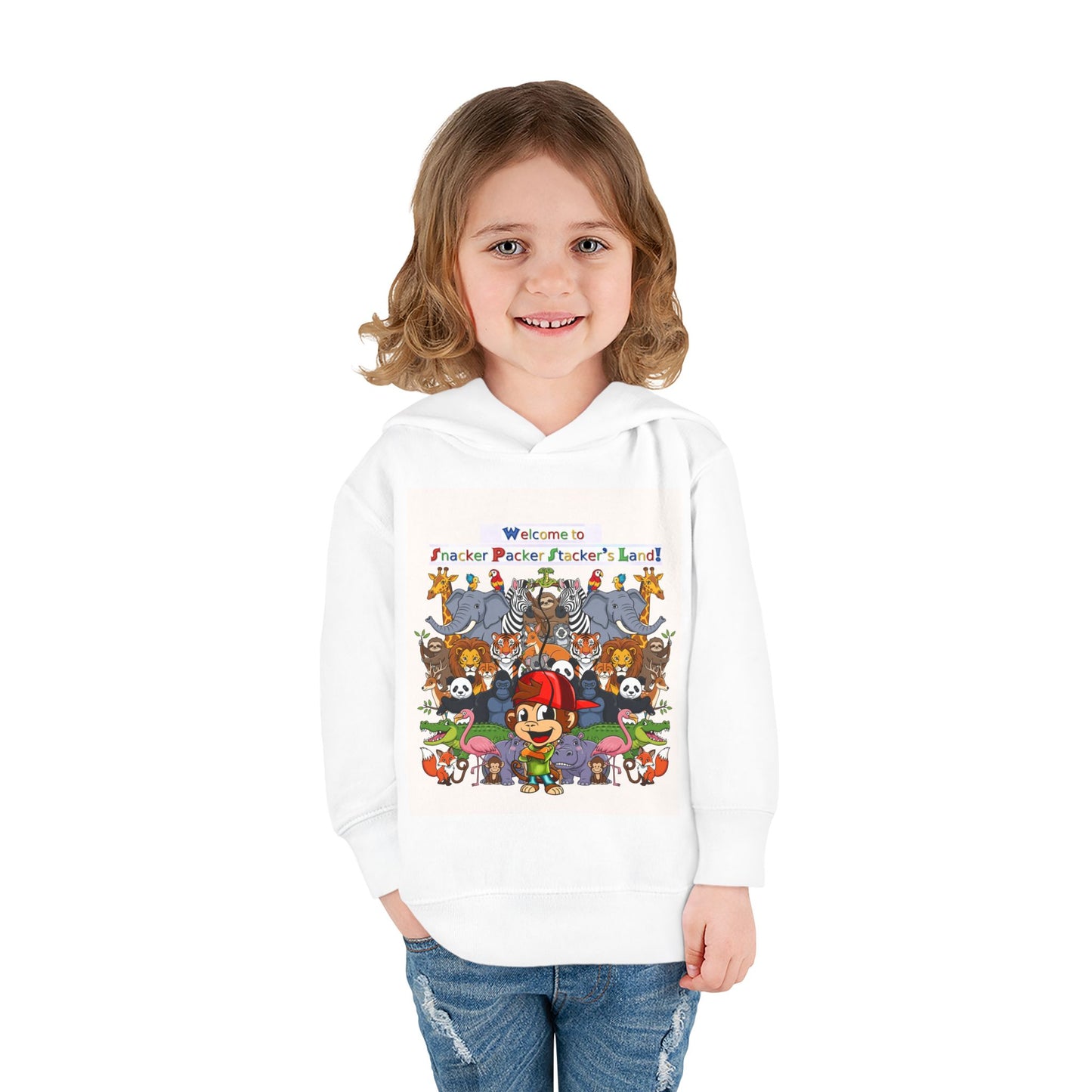 Welcome to Funland Toddler Hoodie, Kids Pullover, Fleece Kids Hoodie, Birthday Gift, Cute Cartoon Sweater