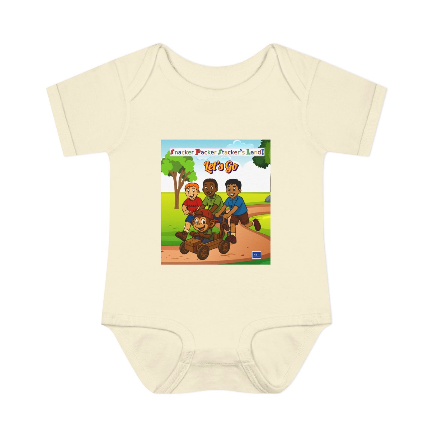 Cute Cartoon Adventure Infant Bodysuit – Perfect for Playtime