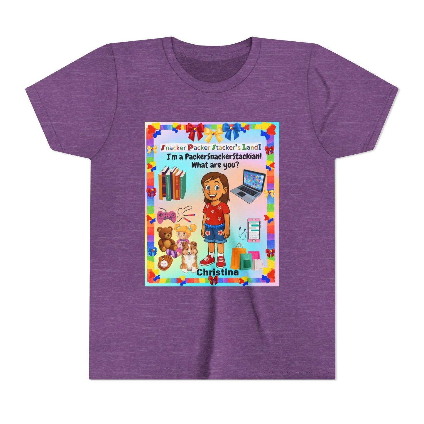 Youth Tee — Personalized "I'm a Packer/Sacker/Stackin' What are you?" Cartoon Kid Shirt