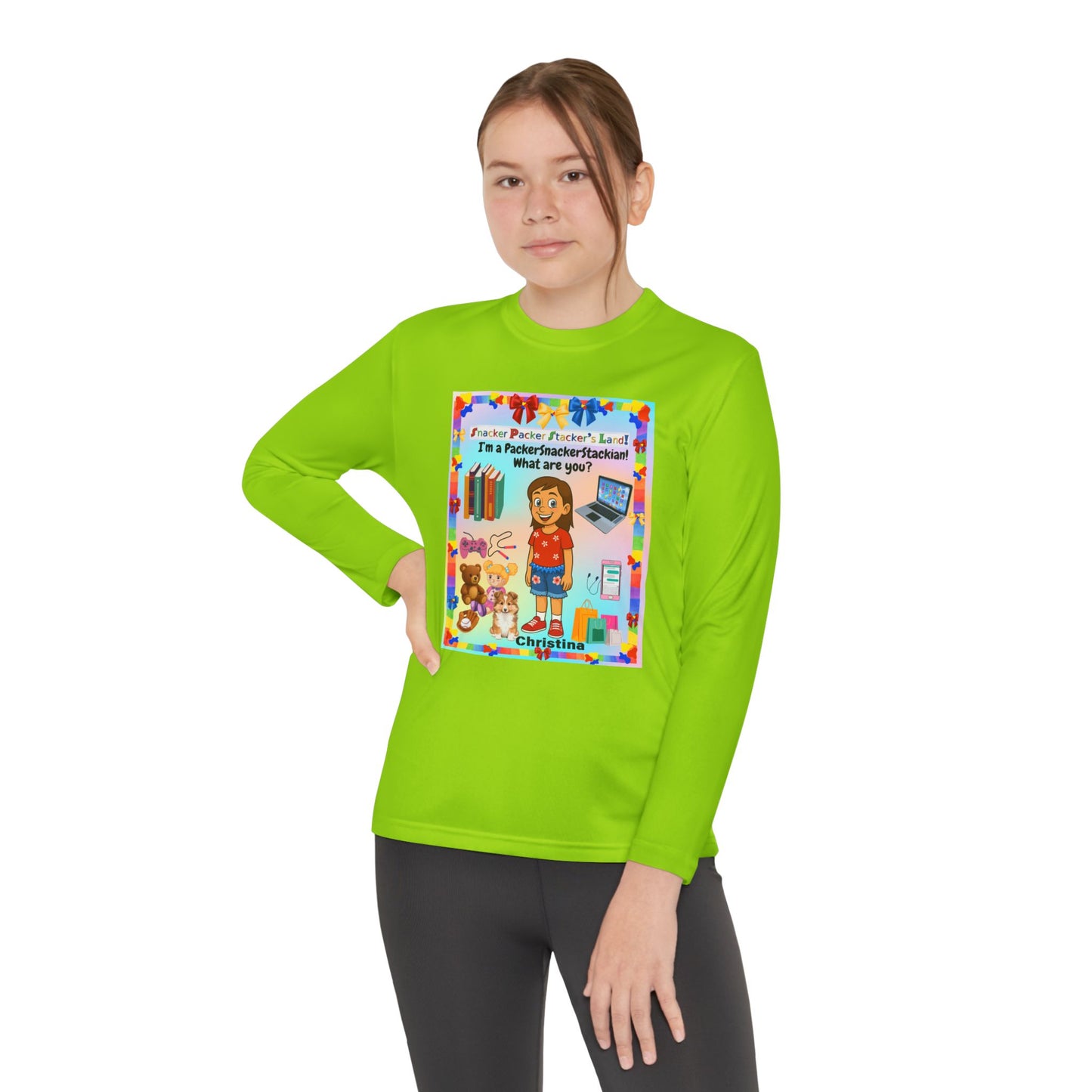Youth Long Sleeve Tee — I’m a" PackerSnackerStackian!"  What are you?