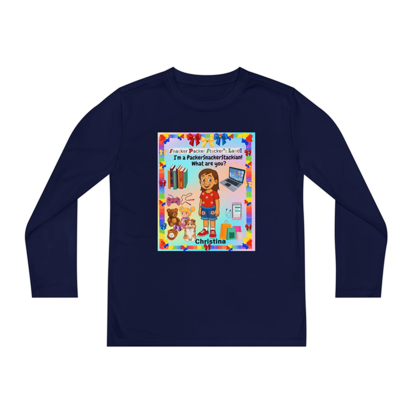 Youth Long Sleeve Tee — I’m a" PackerSnackerStackian!"  What are you?