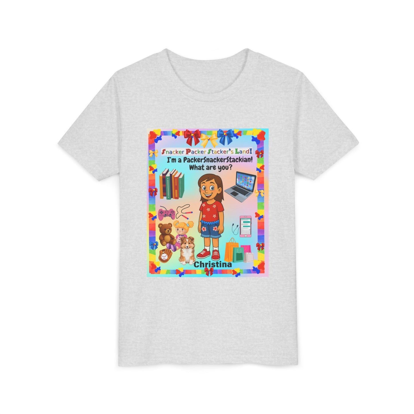 Youth Tee — Personalized "I'm a Packer/Sacker/Stackin' What are you?" Cartoon Kid Shirt
