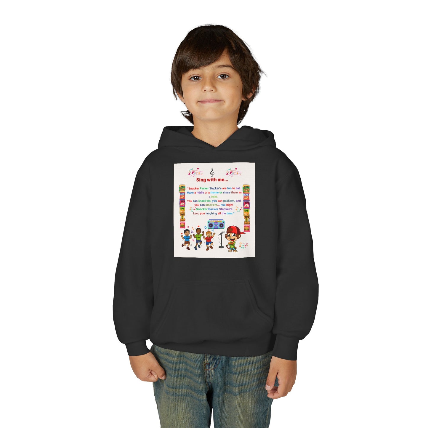 Youth Inspirational Sweatshirt - Fun Sing-Along Design for Kids, Perfect Gift for Birthdays, Family Gatherings, Christmas, and More