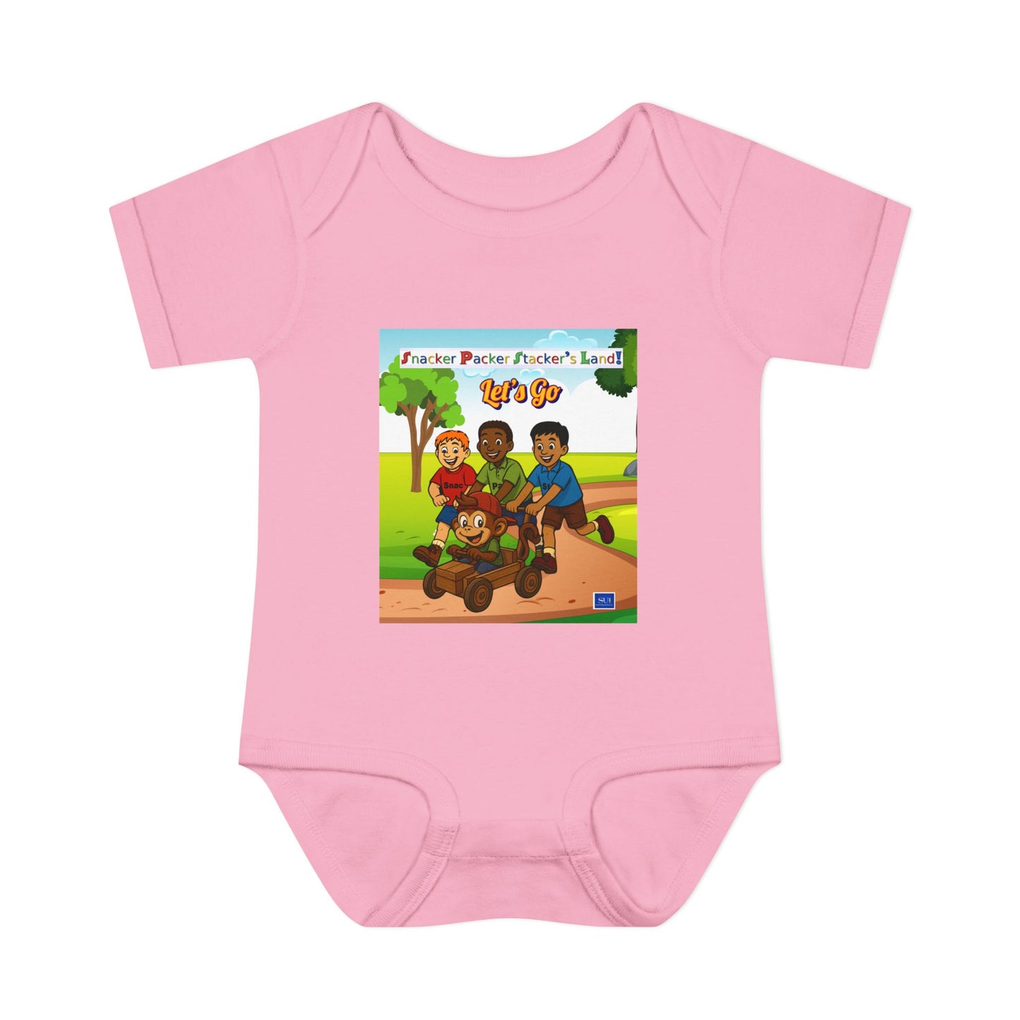Cute Cartoon Adventure Infant Bodysuit – Perfect for Playtime