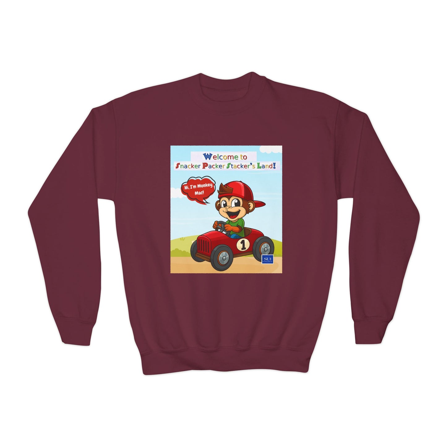 Youth Adventure Crewneck Sweatshirt - Welcome to Parker's Playful Planet