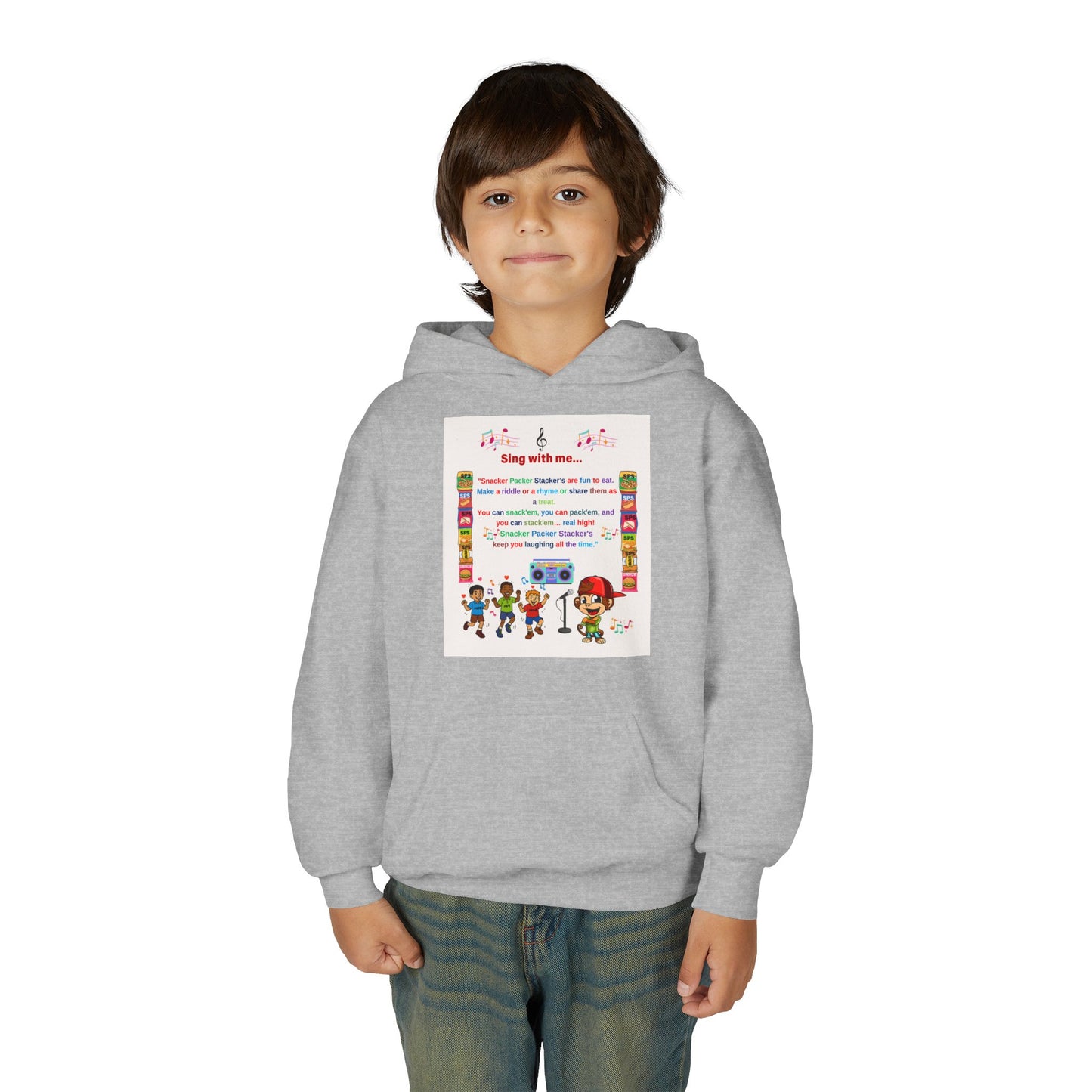 Youth Inspirational Sweatshirt - Fun Sing-Along Design for Kids, Perfect Gift for Birthdays, Family Gatherings, Christmas, and More