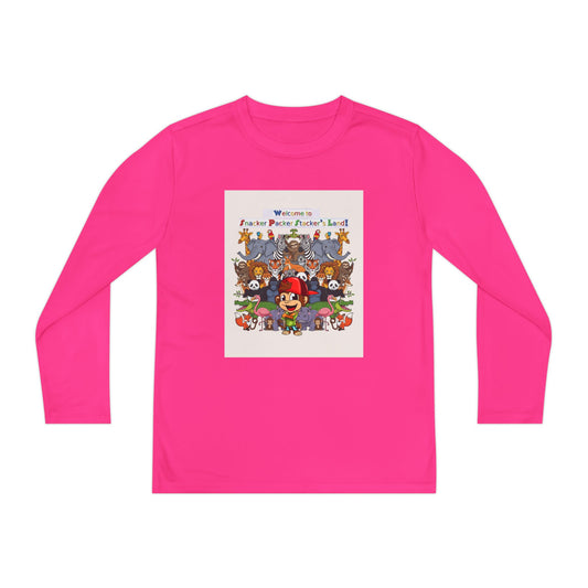Youth Long Sleeve - Learn about so many animals in Snacker Packer Stacker's Land.