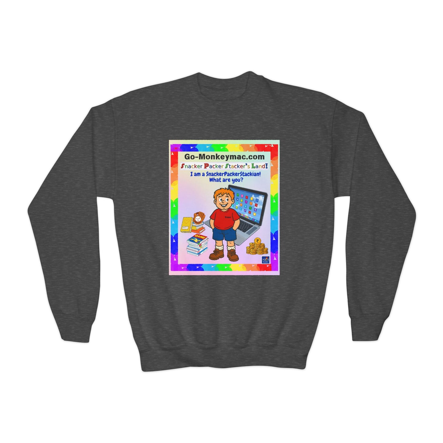 Youth Crewneck Sweatshirt - Inspirational Design for Kids