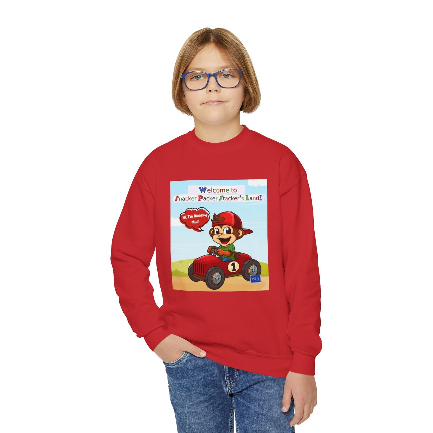 Youth Adventure Crewneck Sweatshirt - Welcome to Parker's Playful Planet