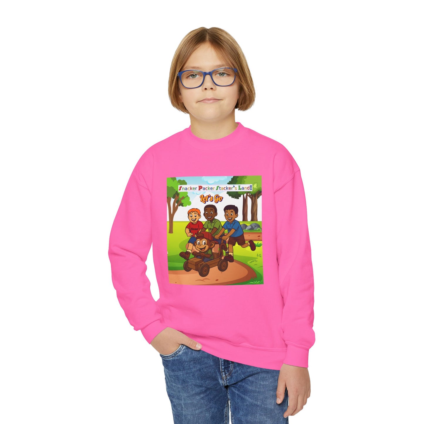 Youth Crewneck Sweatshirt - Fun Outdoor Adventure Design, Perfect Gift for Kids, Birthday Gift, Cozy Wardrobe Essential, Perfect for [...]