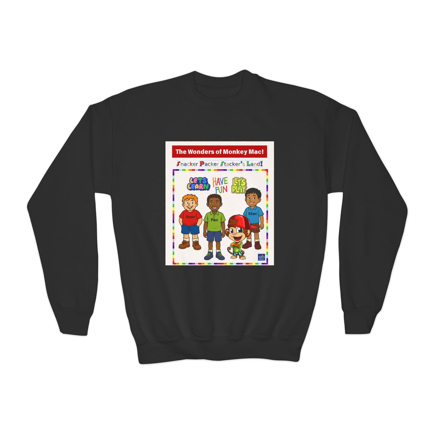 Youth Crewneck Sweatshirt - Welcome to Fun Land Design