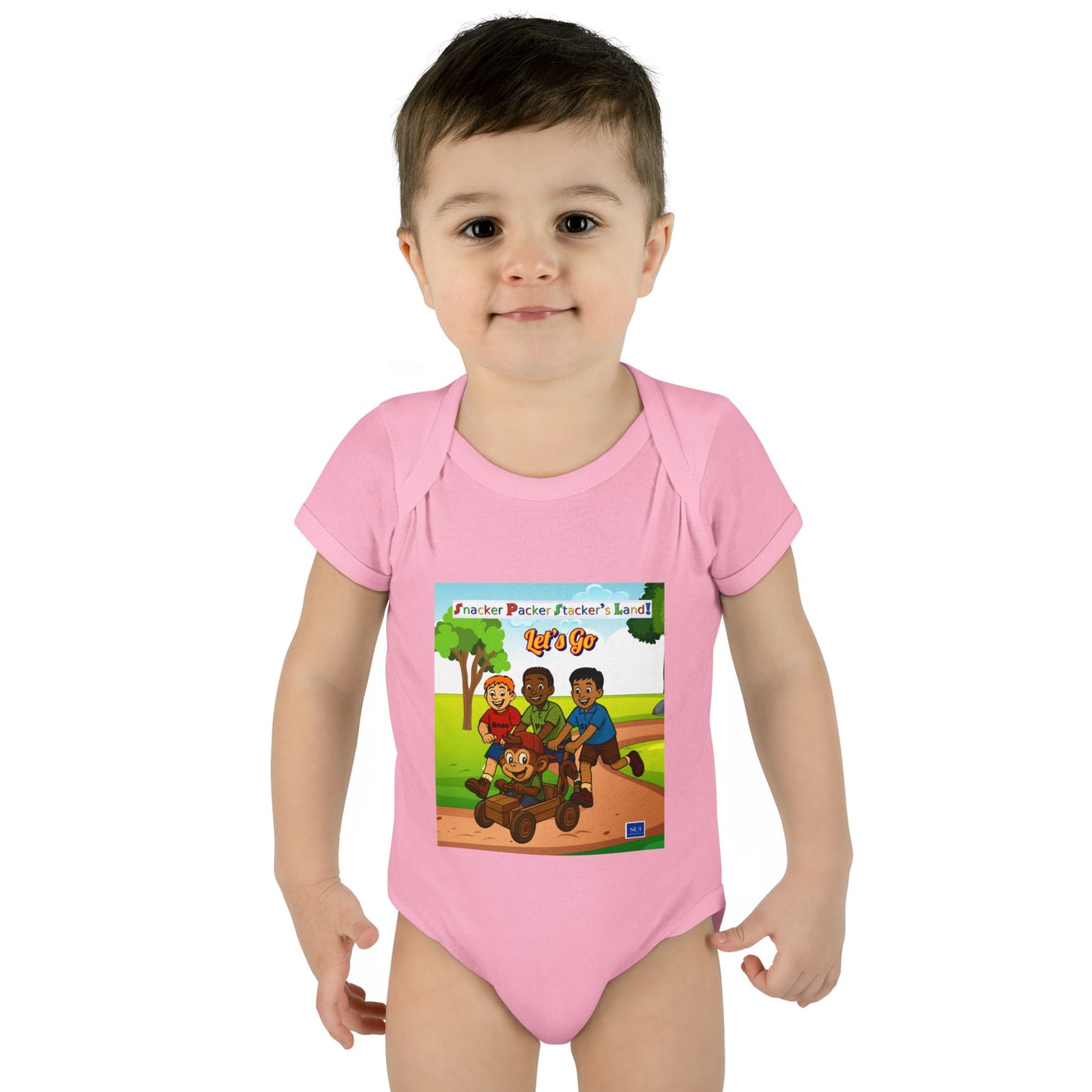Cute Cartoon Adventure Infant Bodysuit – Perfect for Playtime
