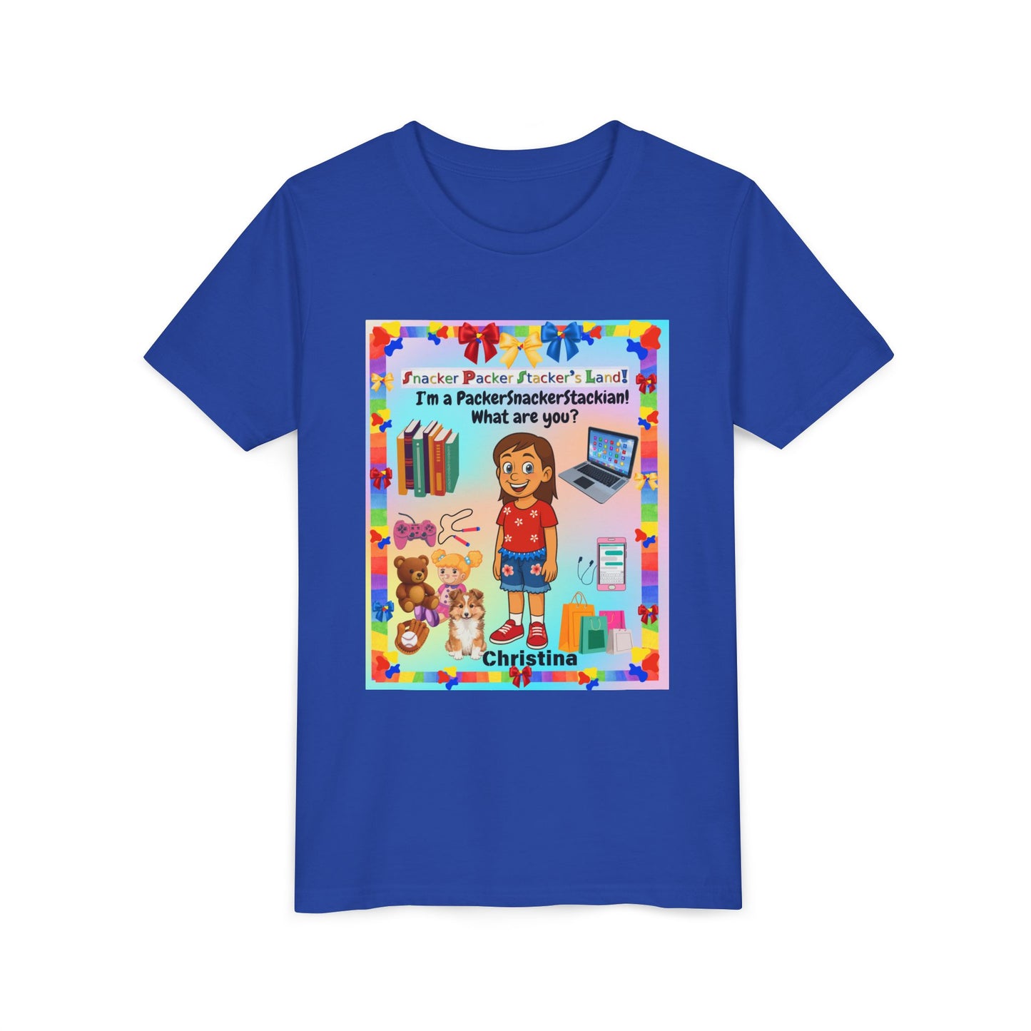 Youth Tee — Personalized "I'm a Packer/Sacker/Stackin' What are you?" Cartoon Kid Shirt