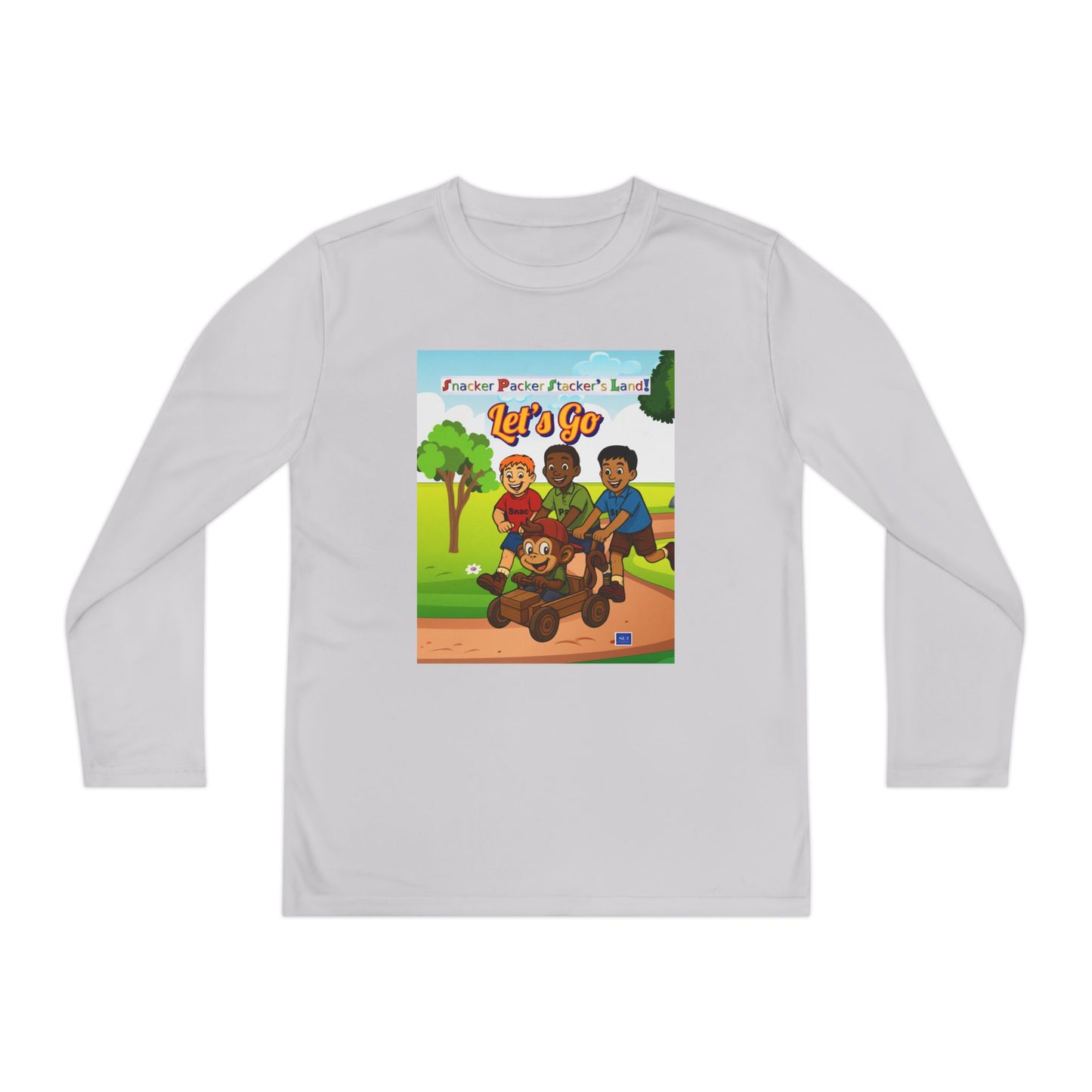 Youth Long Sleeve Graphic Tee - Let's Go Adventure Shirt