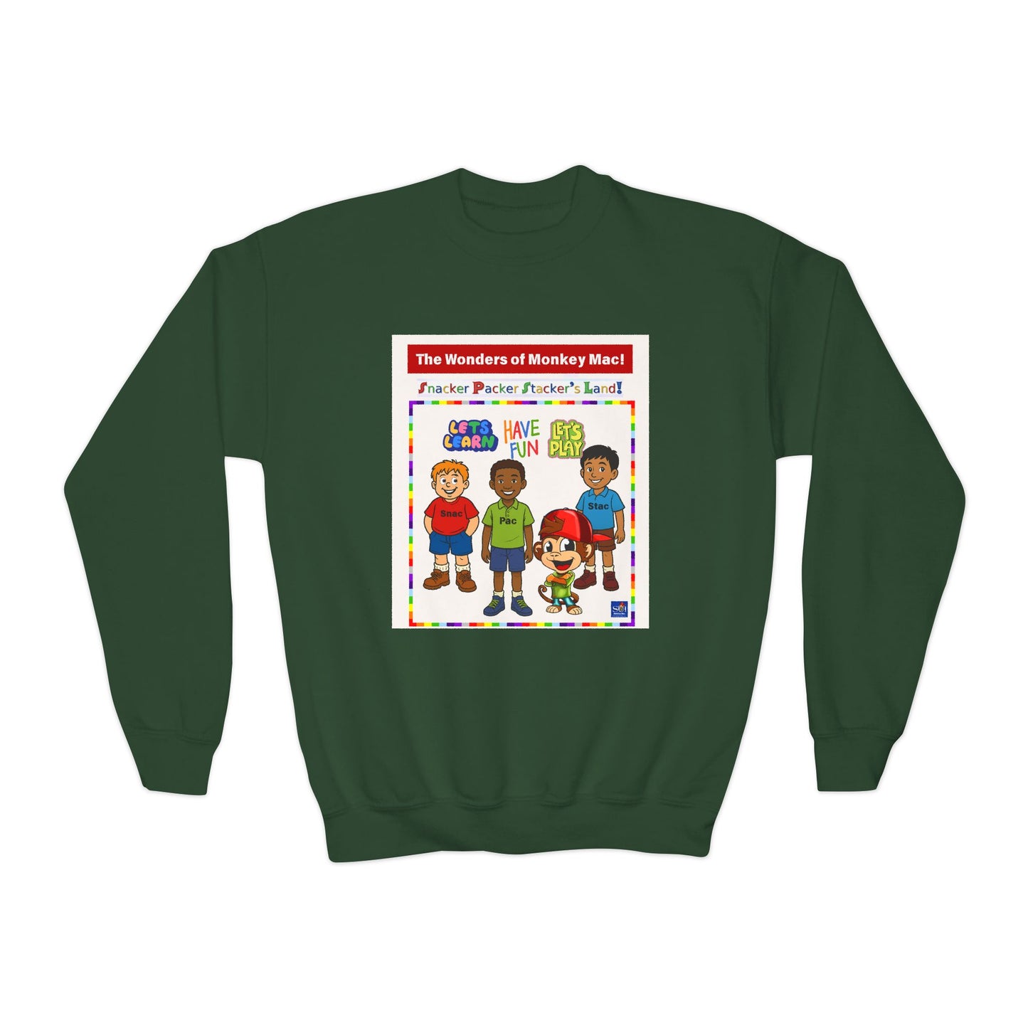 Youth Crewneck Sweatshirt - Welcome to Fun Land Design