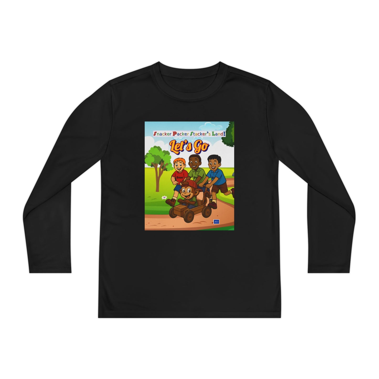 Youth Long Sleeve Graphic Tee - Let's Go Adventure Shirt