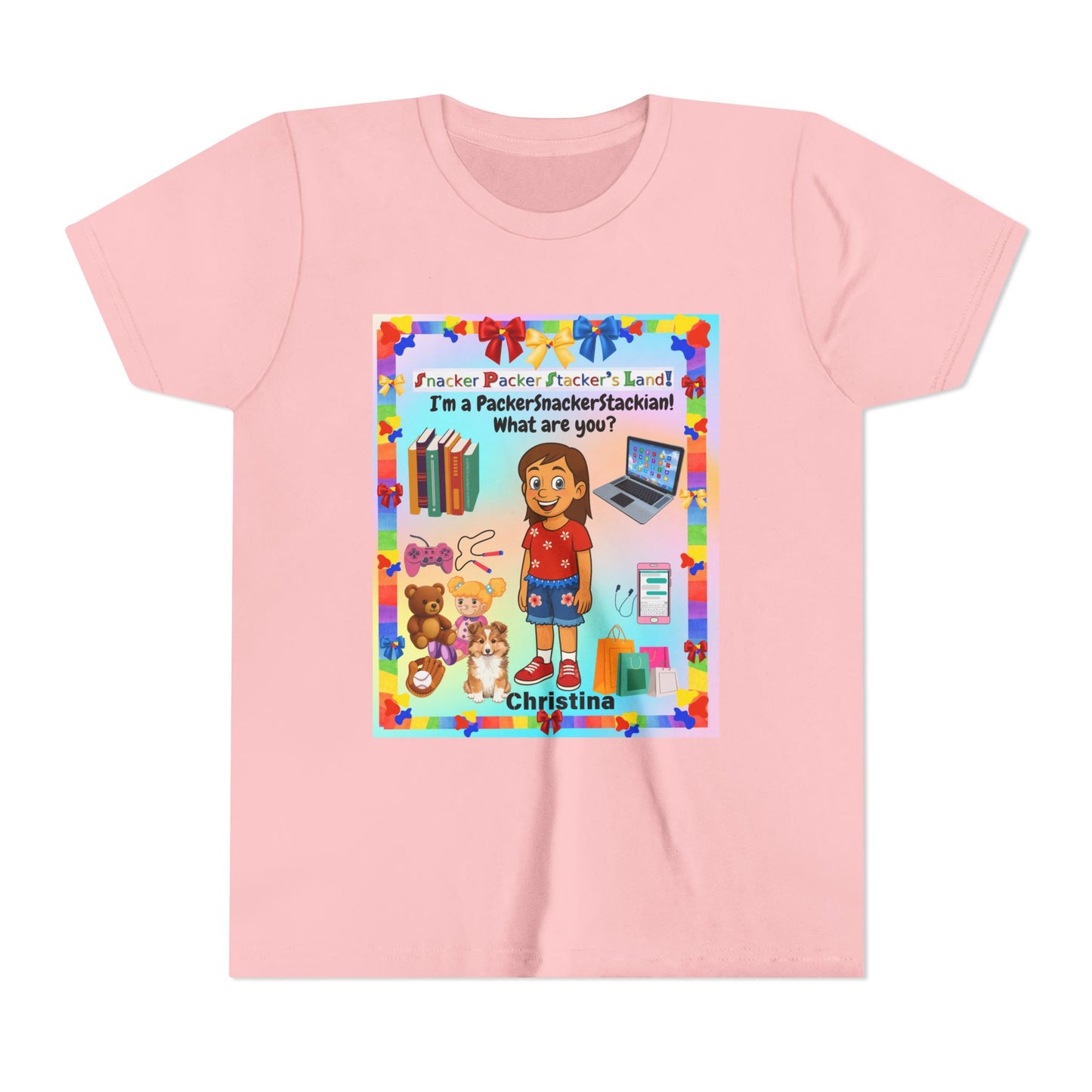 Youth Tee — Personalized "I'm a Packer/Sacker/Stackin' What are you?" Cartoon Kid Shirt