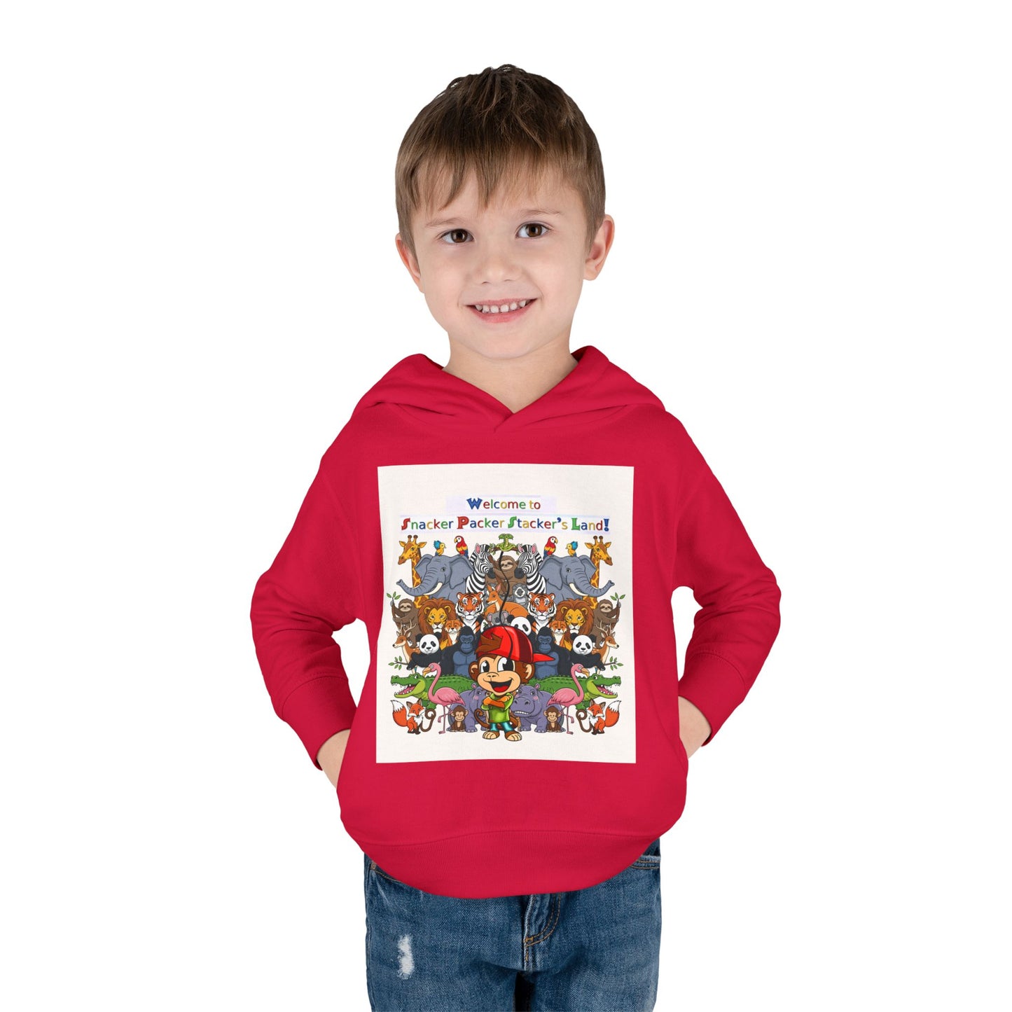 Welcome to Funland Toddler Hoodie, Kids Pullover, Fleece Kids Hoodie, Birthday Gift, Cute Cartoon Sweater