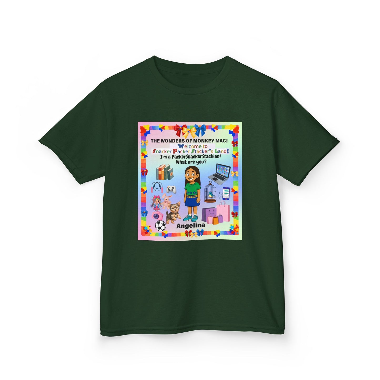 Youth Long Sleeve Tee — Personalized 'Angelina' Birthday/School Celebration Design