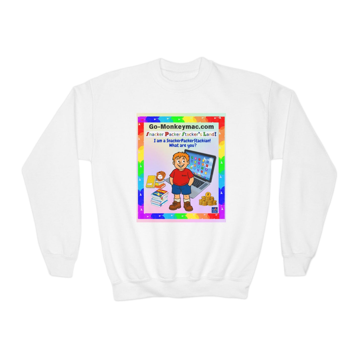 Youth Crewneck Sweatshirt - Inspirational Design for Kids
