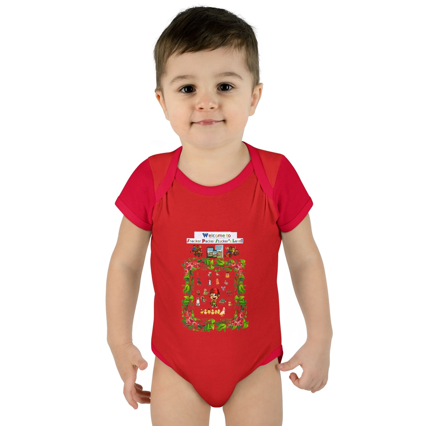 Welcome to Our Merry Little World Infant Bodysuit, Baby Shower Gift, Holiday Outfit, Cute Baby Clothes, Newborn Clothing