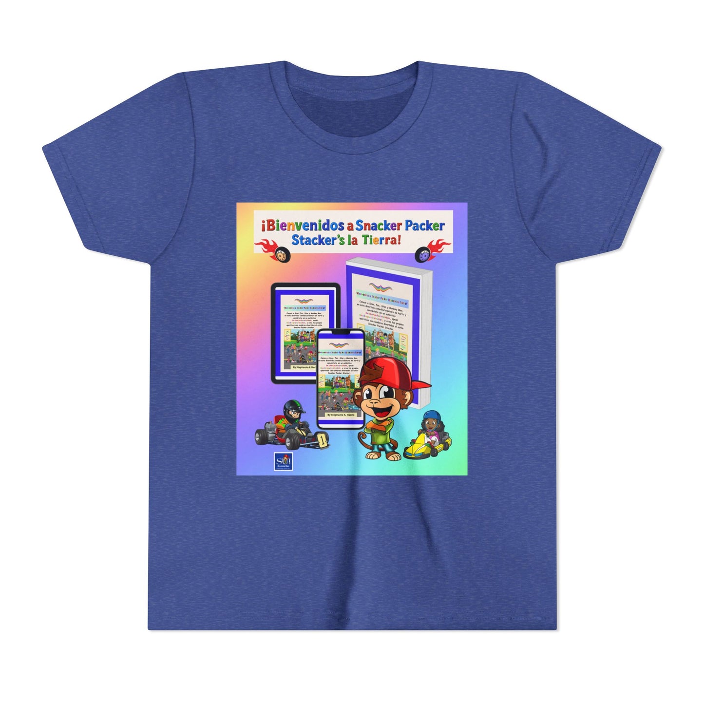 Youth Tee - (Spanish) Bienvenidos a Stacker Pack: Colorful Kid Gamer Graphic Shirt