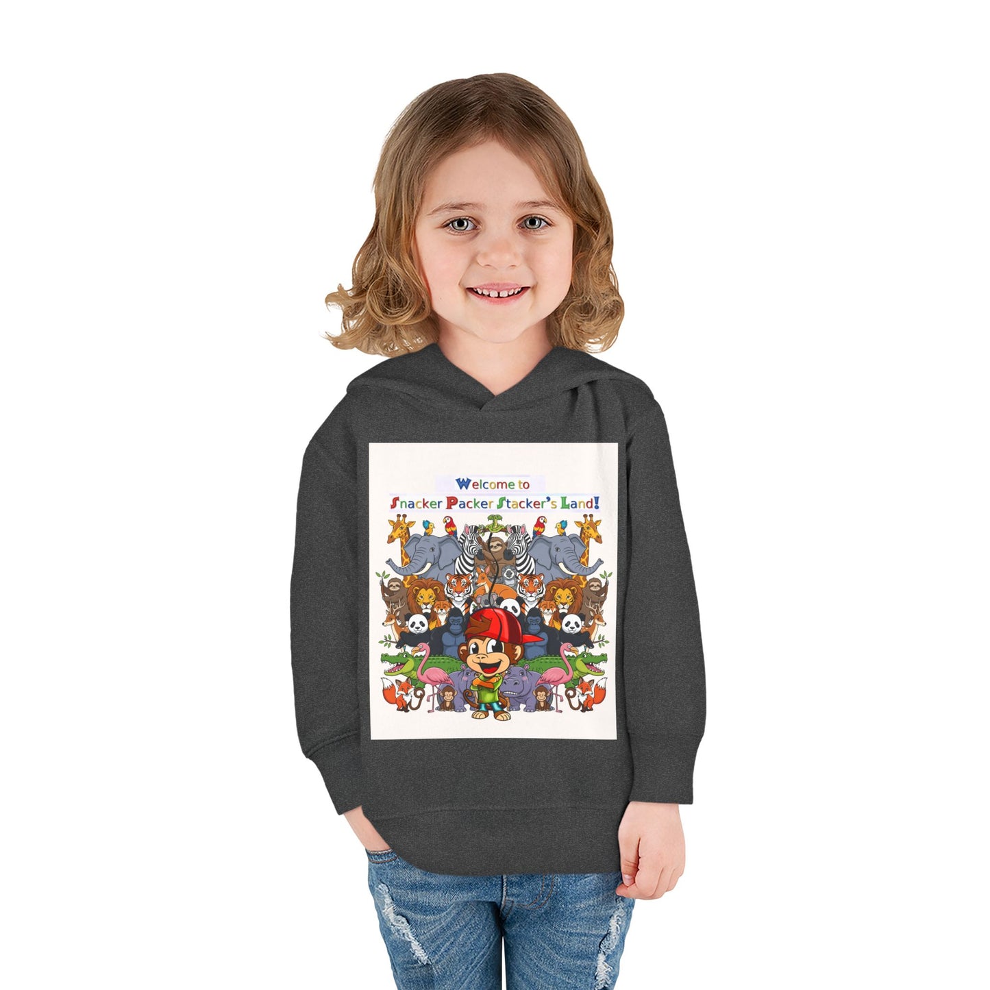 Welcome to Funland Toddler Hoodie, Kids Pullover, Fleece Kids Hoodie, Birthday Gift, Cute Cartoon Sweater