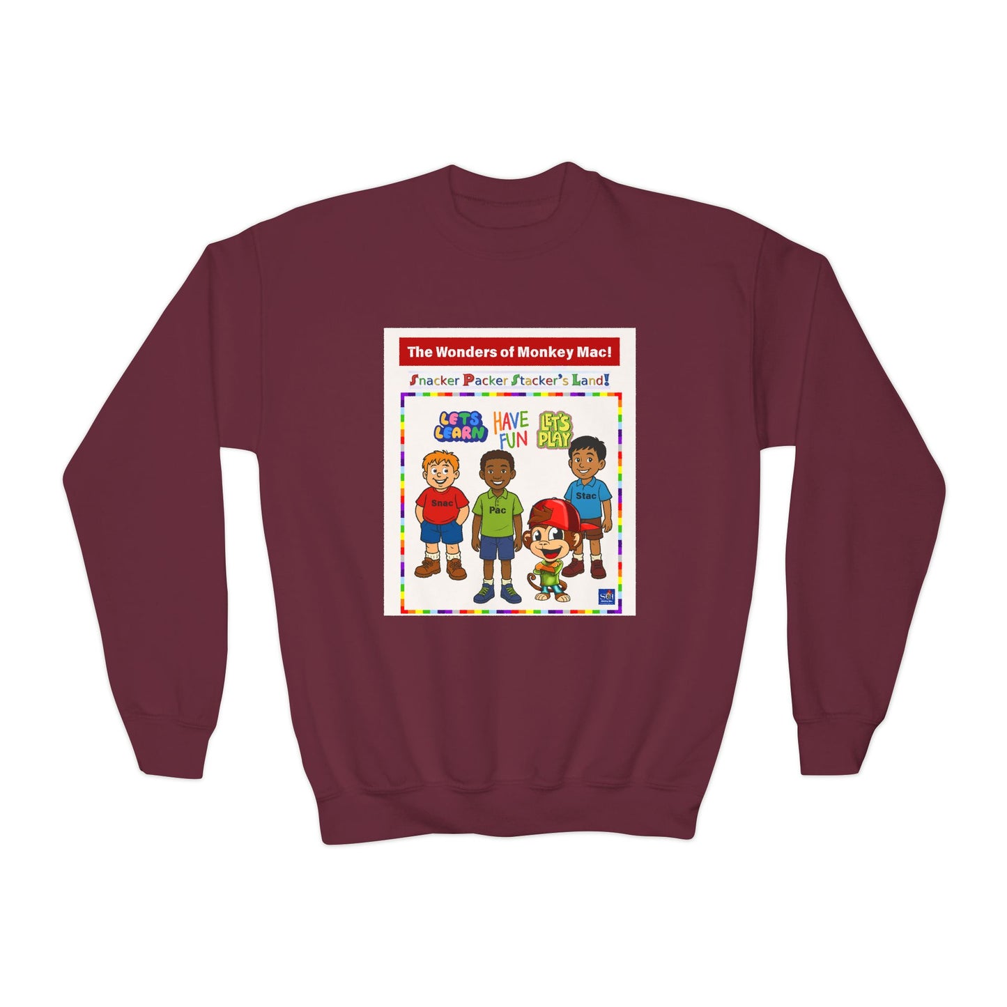 Youth Crewneck Sweatshirt - Welcome to Fun Land Design