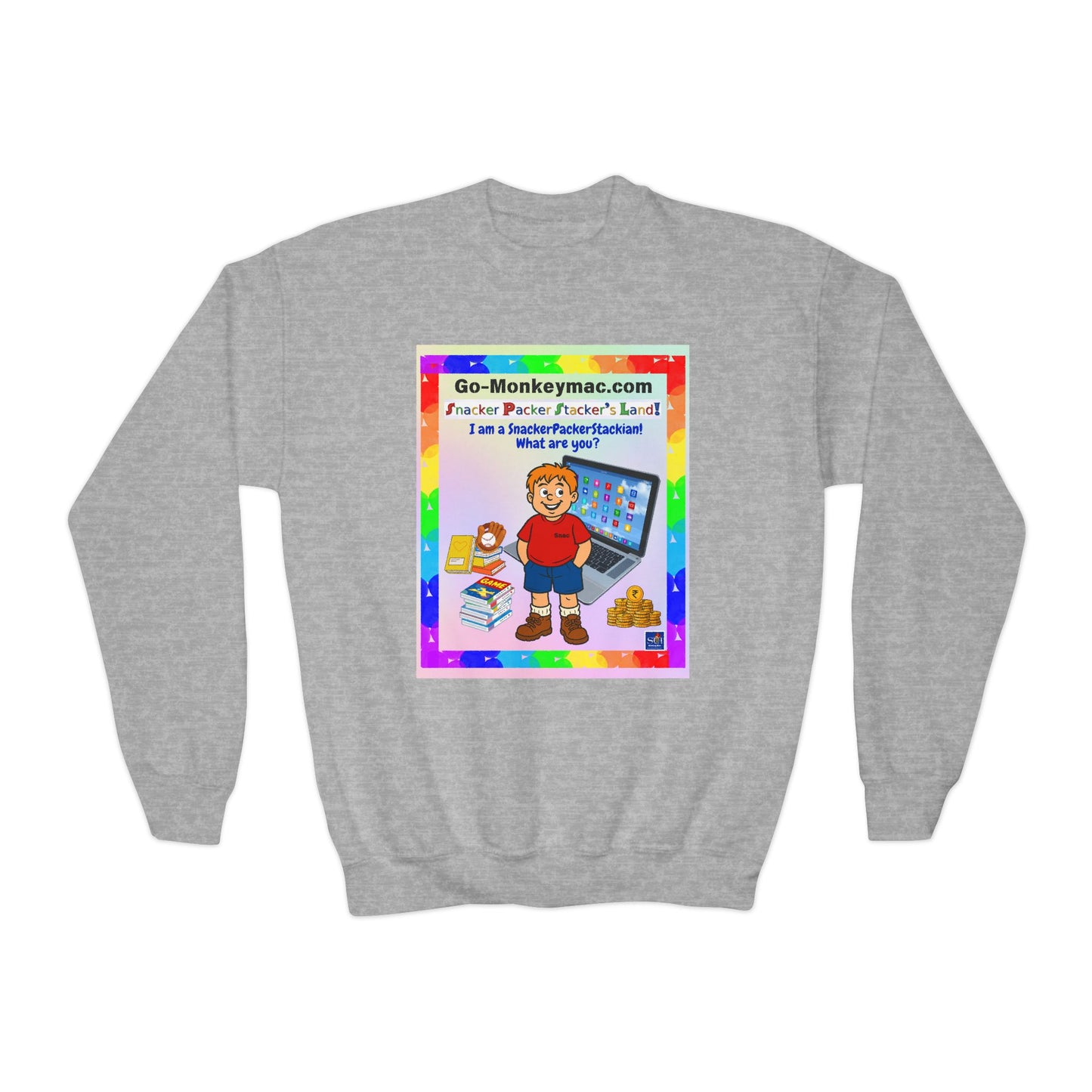 Youth Crewneck Sweatshirt - Inspirational Design for Kids