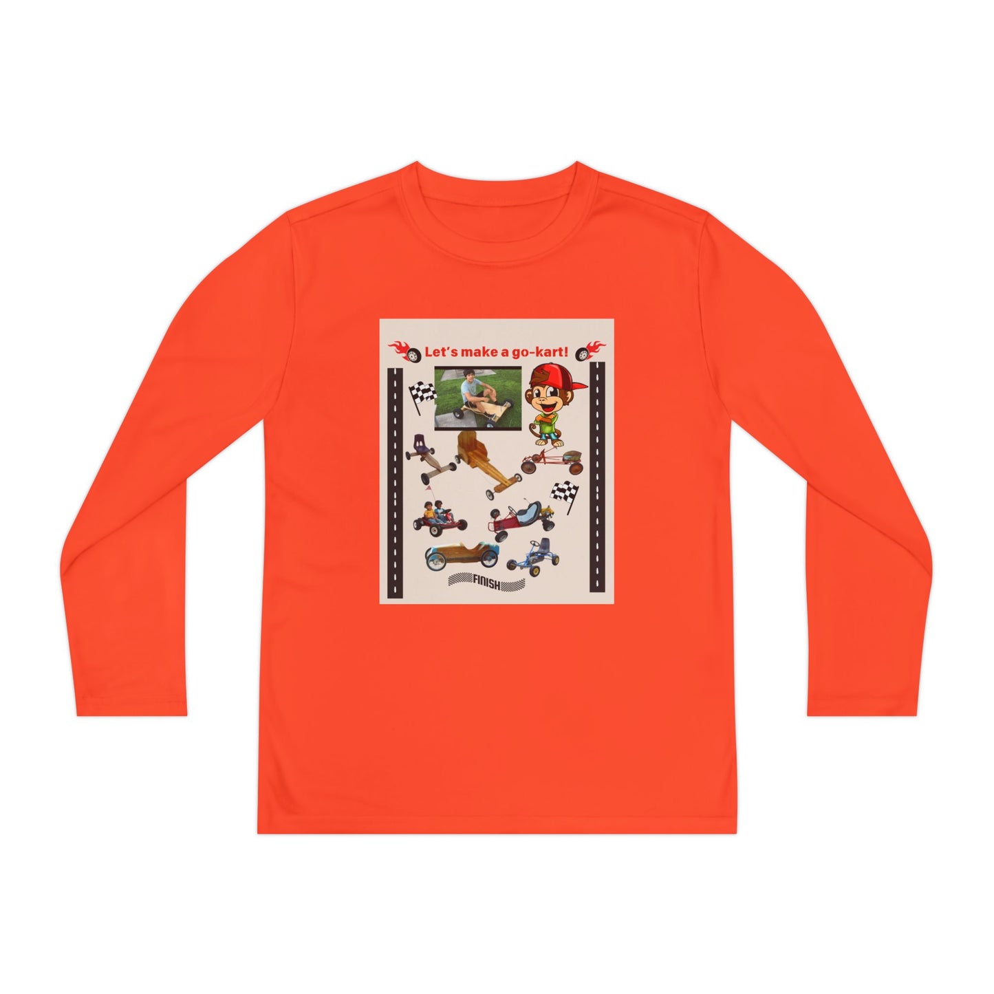 Youth Go-Kart Adventure Youth Long Sleeve Tee