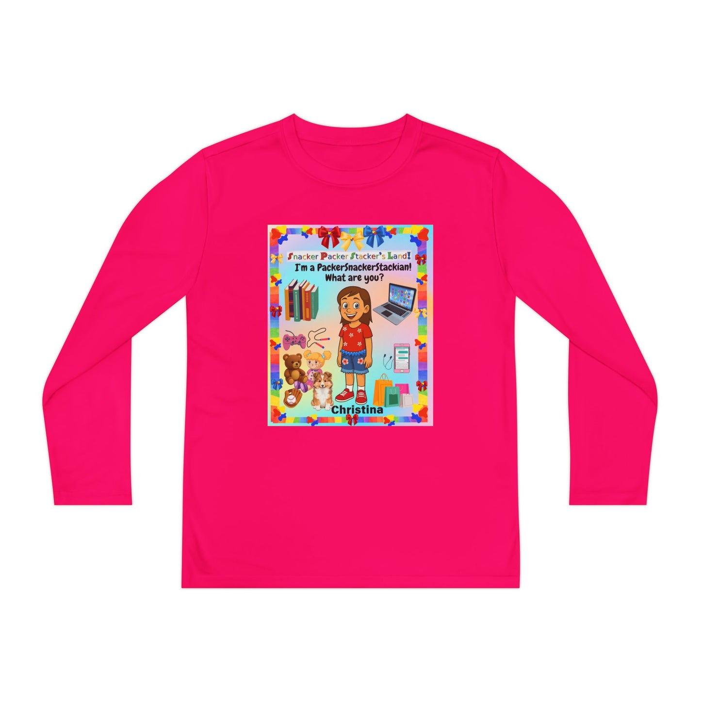 Youth Long Sleeve Tee — I’m a" PackerSnackerStackian!"  What are you?