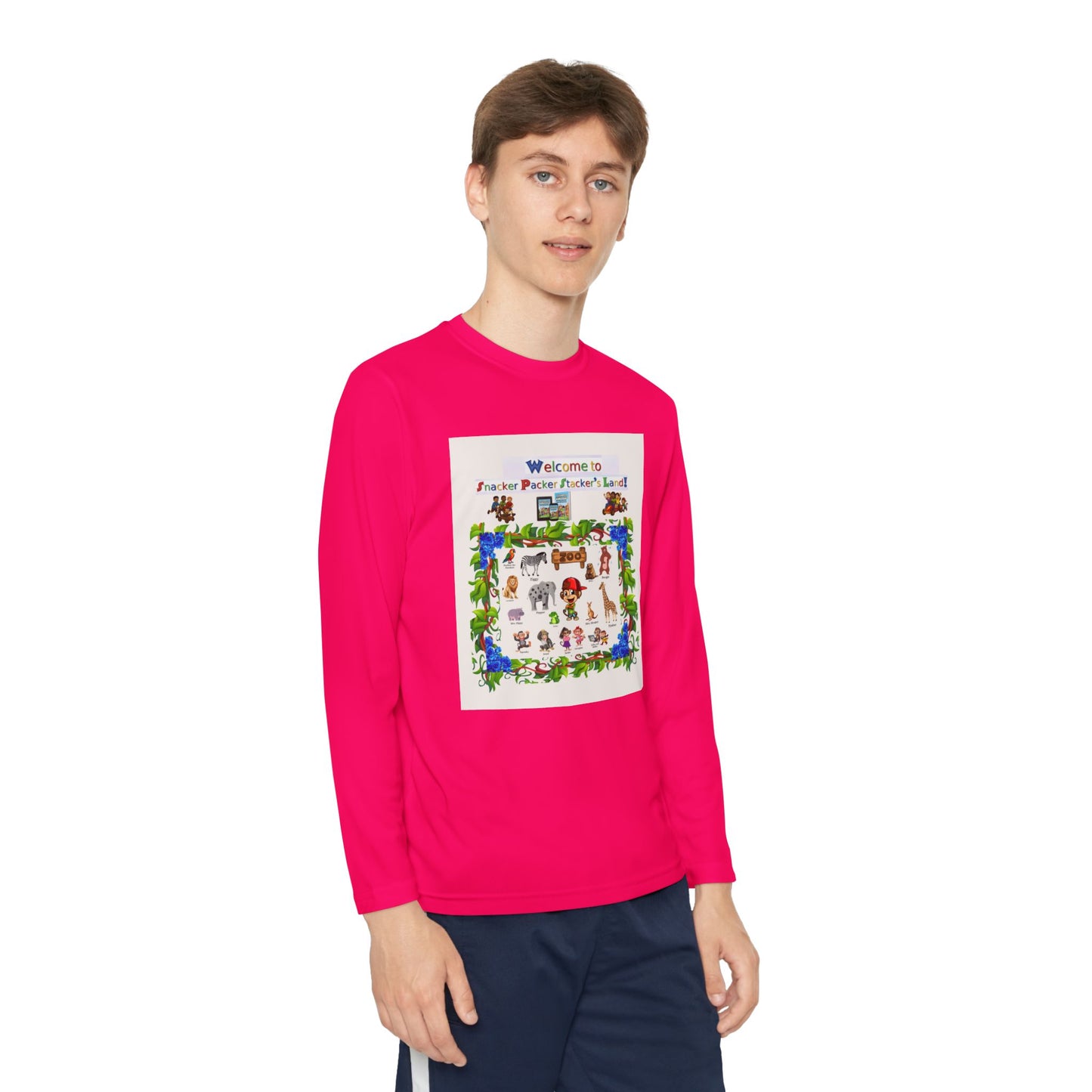 Youth Long Sleeve Tee - Welcome to the Petting Zoo Design